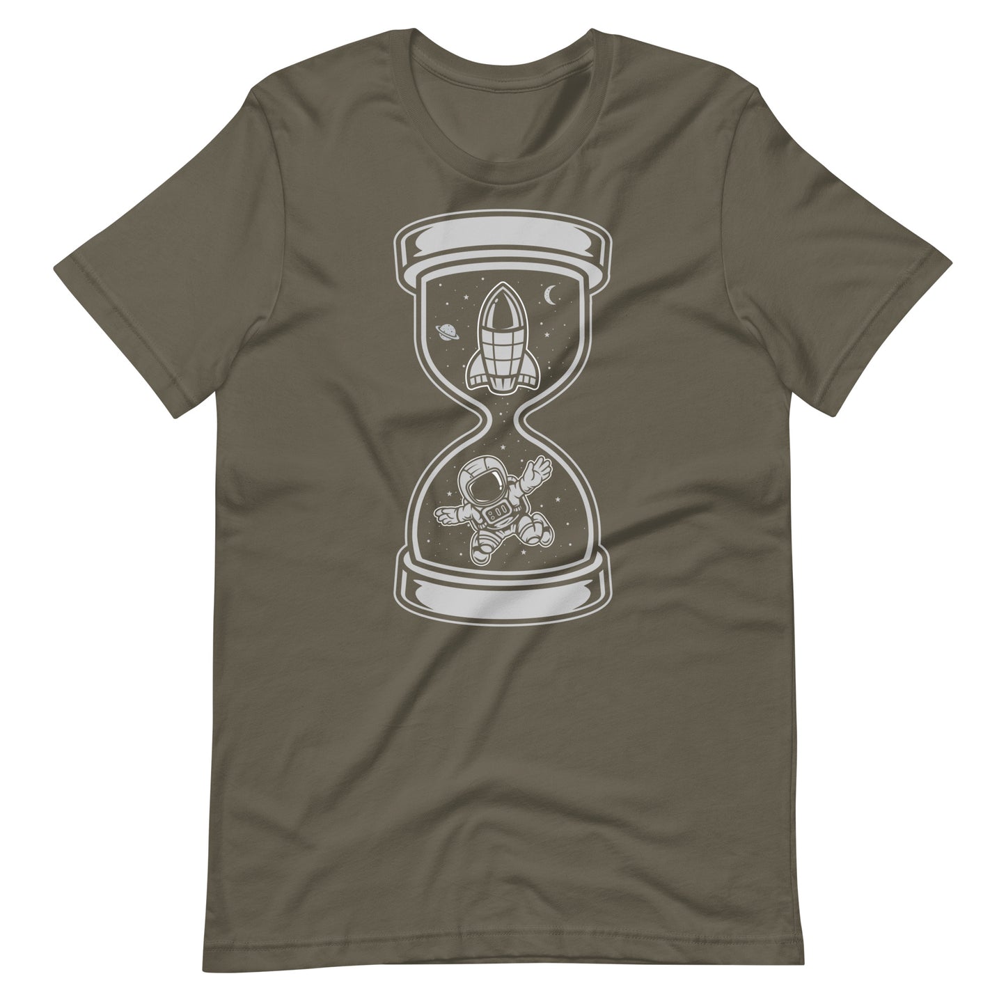Astronaut Time - Men's t-shirt - Army Front