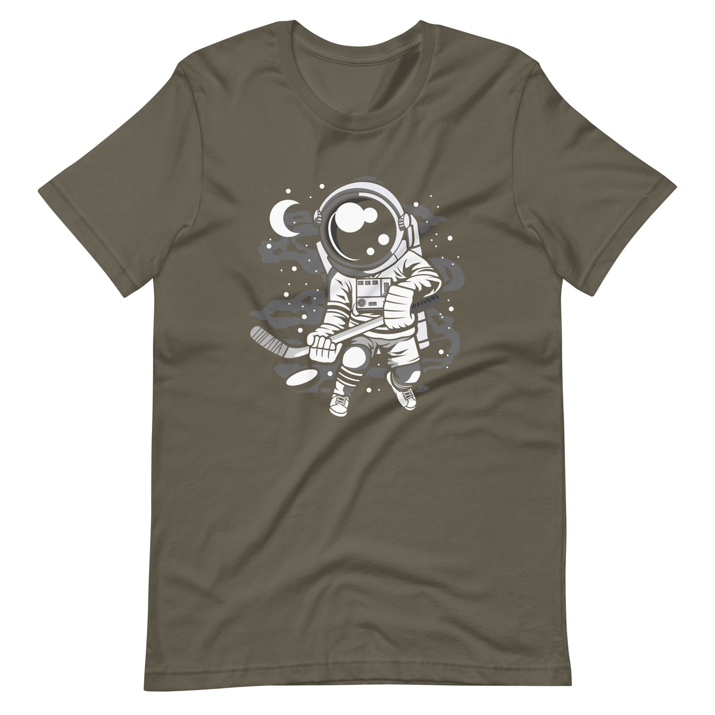 Astronaut Hockey Player - Men's t-shirt - Army Front