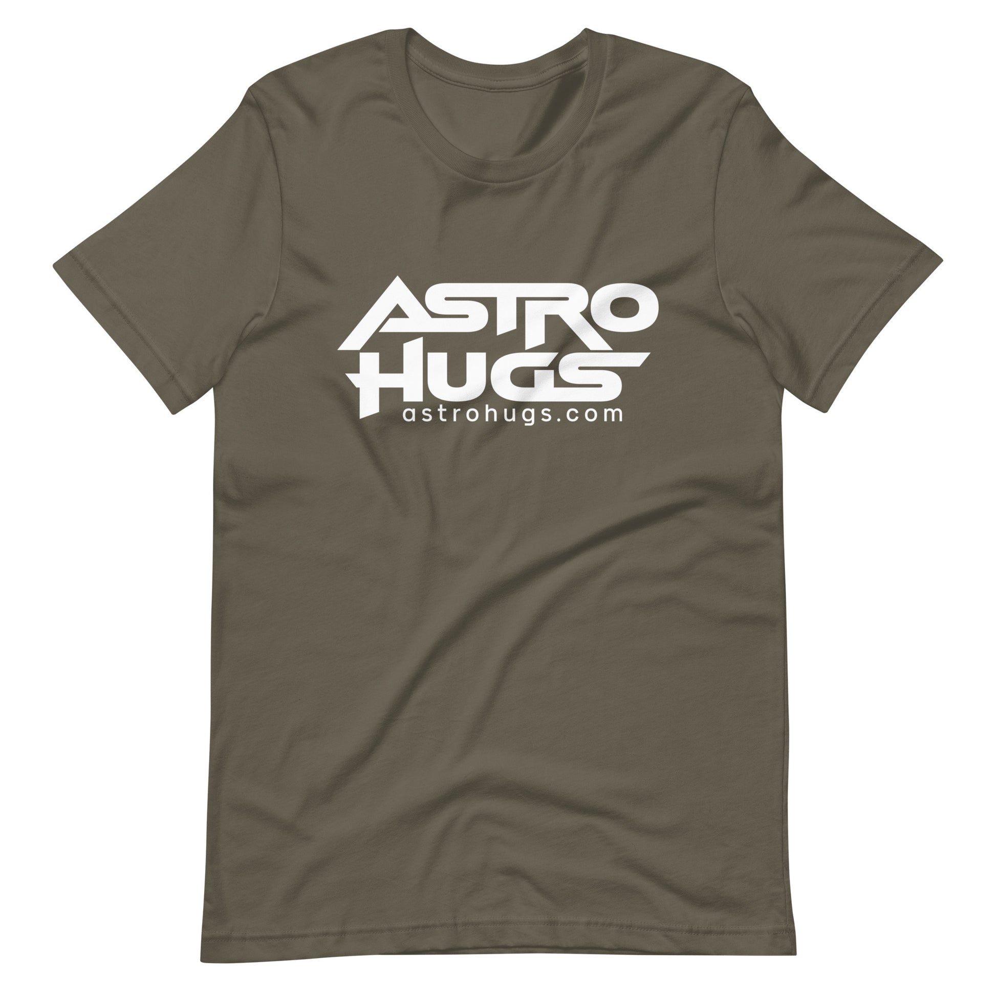 Astro Hugs White Logo - Men's t-shirt - Army Front White Logo