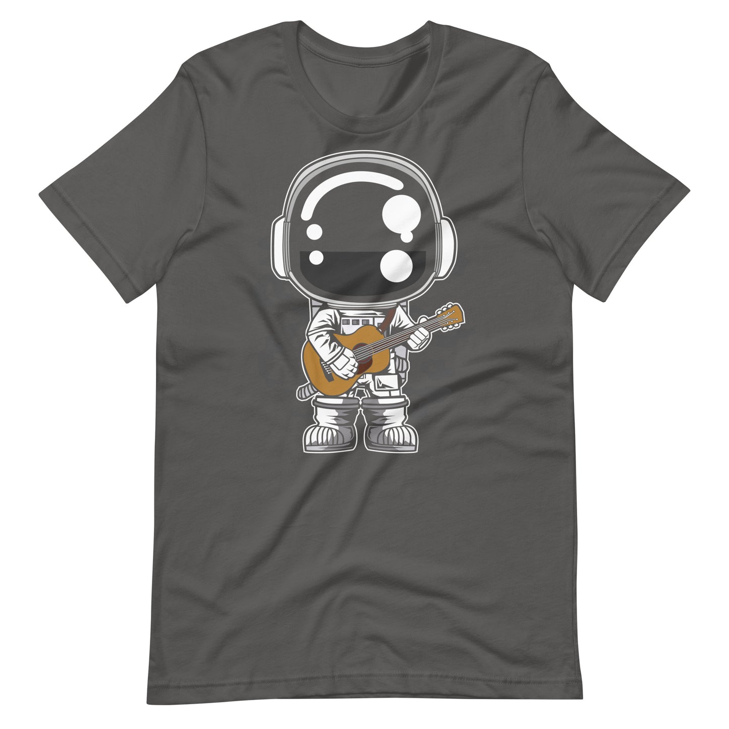 Astronaut Acoustic Guitar - Men's t-shirt - Asphalt Front