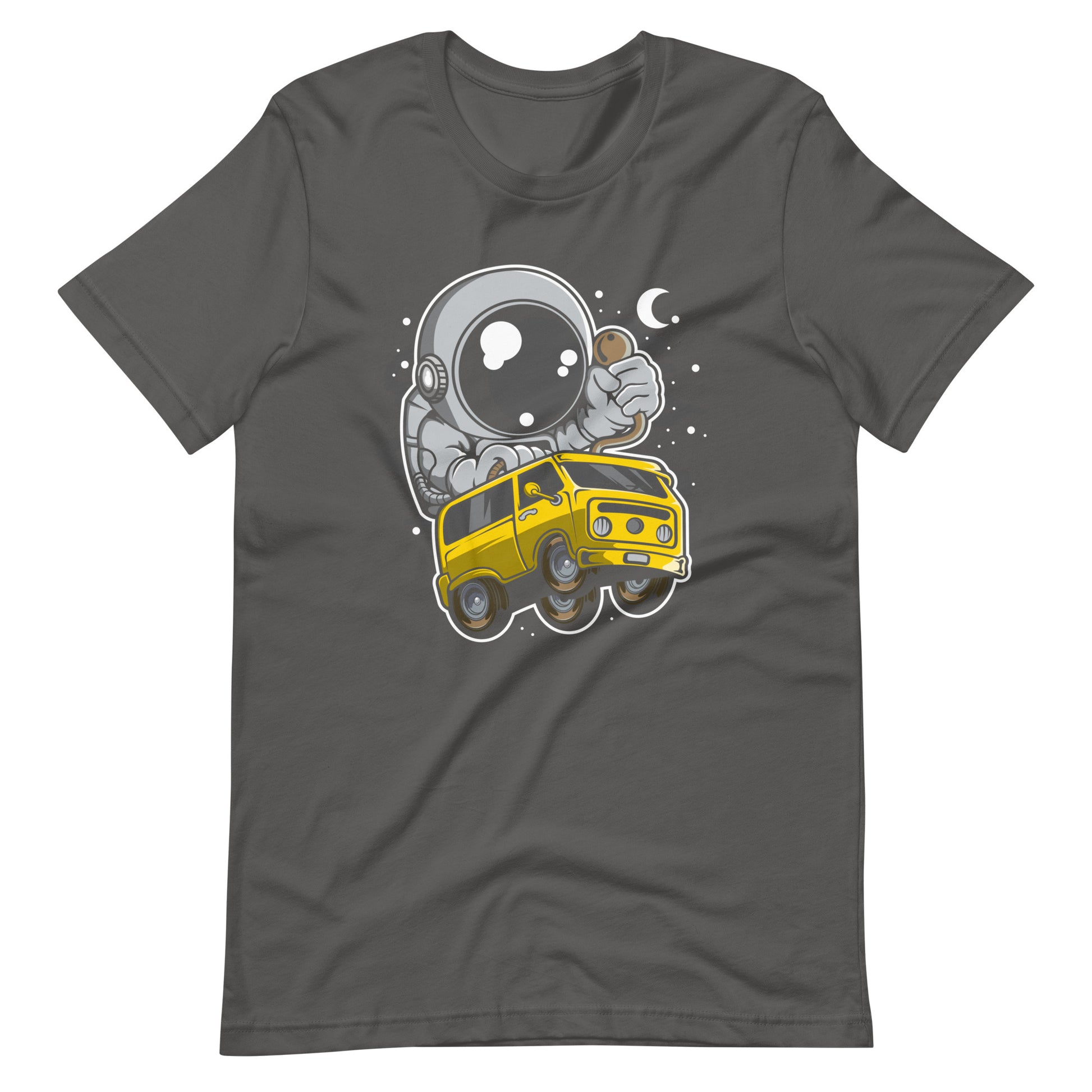 Astronaut Car Racer - Men's t-shirt - Asphalt Front