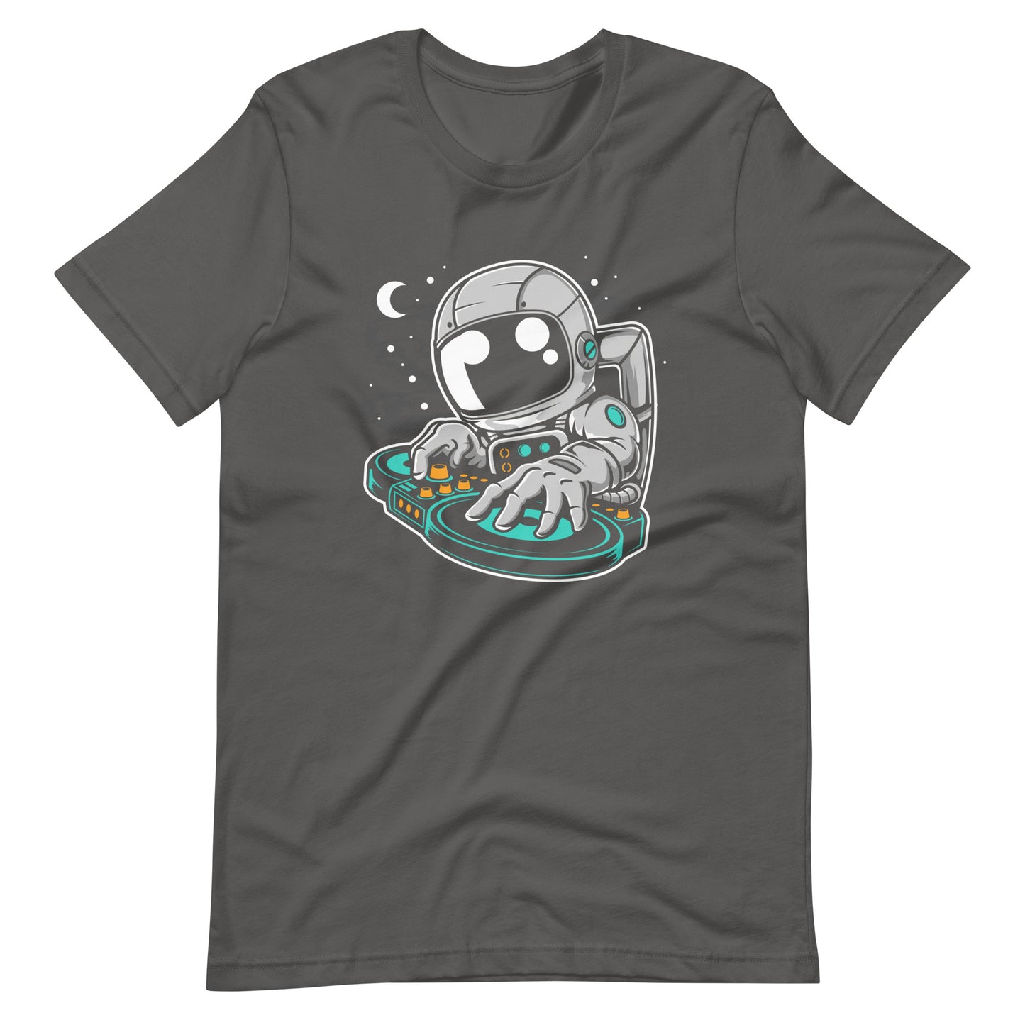 Astronaut DJ - Men's t-shirt - Asphalt Front