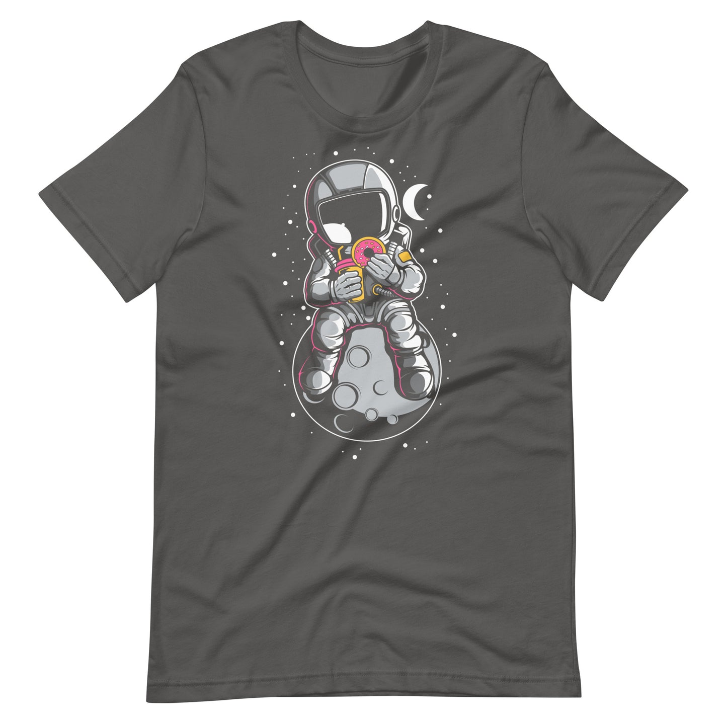 Astronaut Donuts - Men's t-shirt - Asphalt Front