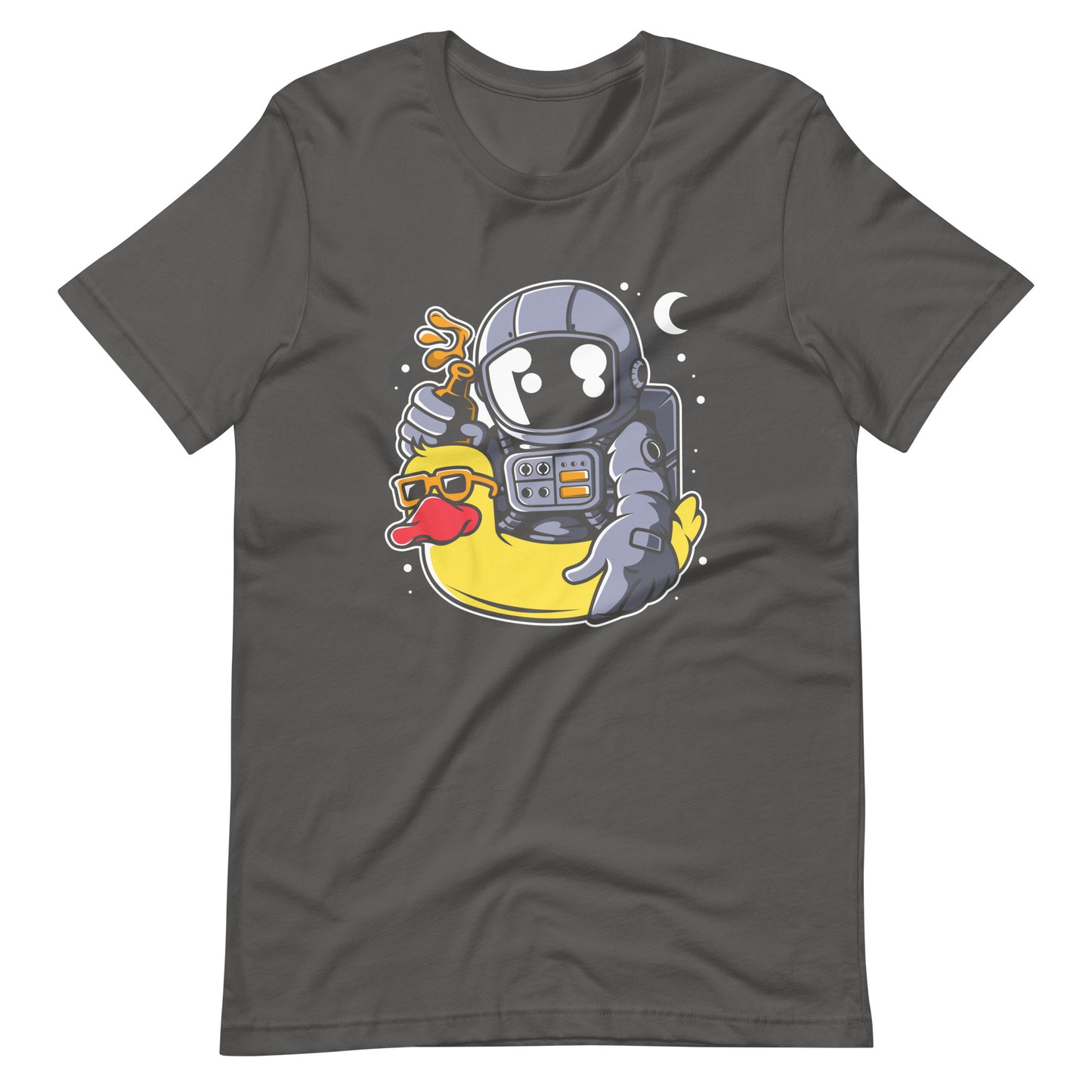 Astronaut Duck Balloon - Men's t-shirt - Asphalt Front