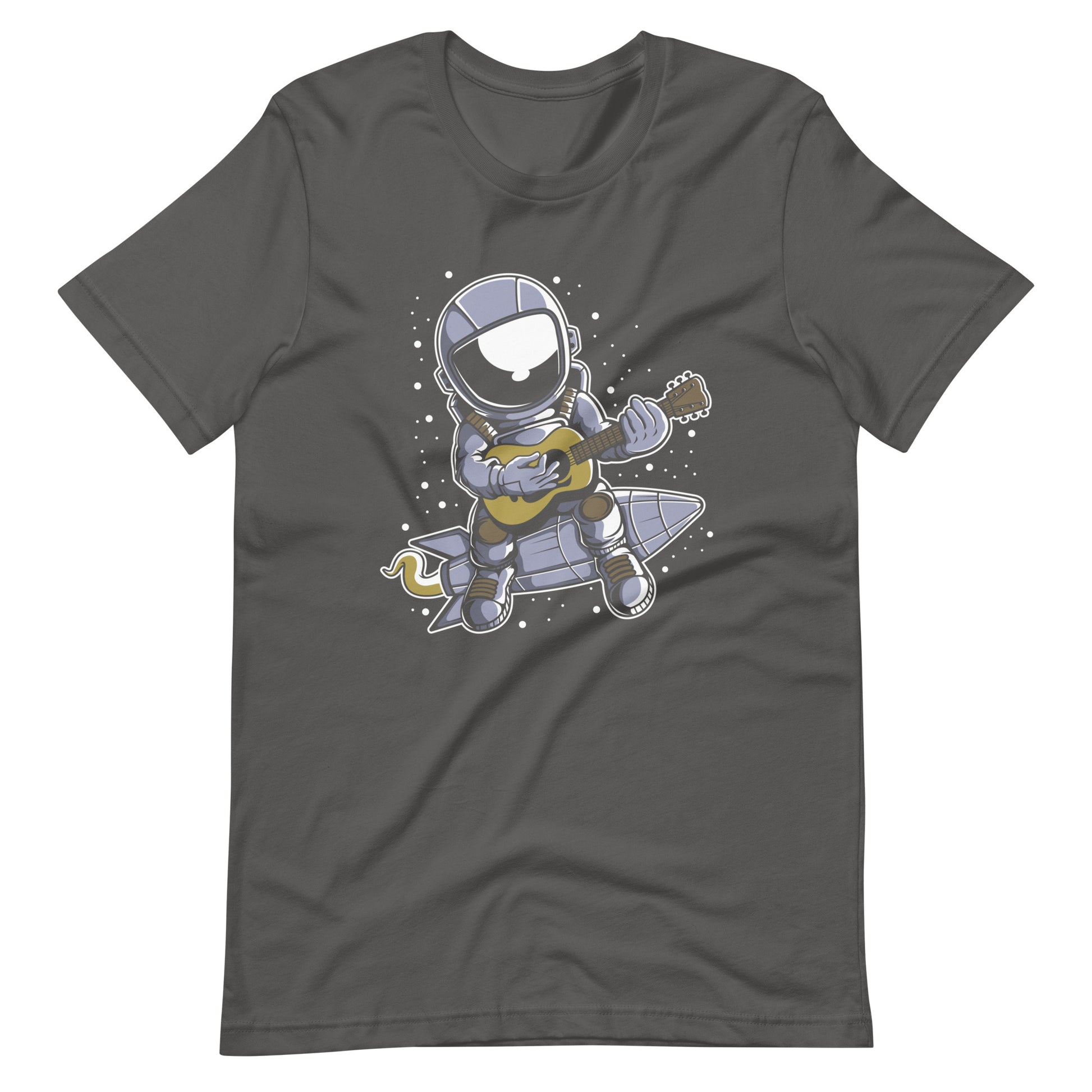 Astronaut Guitar - Men's t-shirt - Asphalt Front