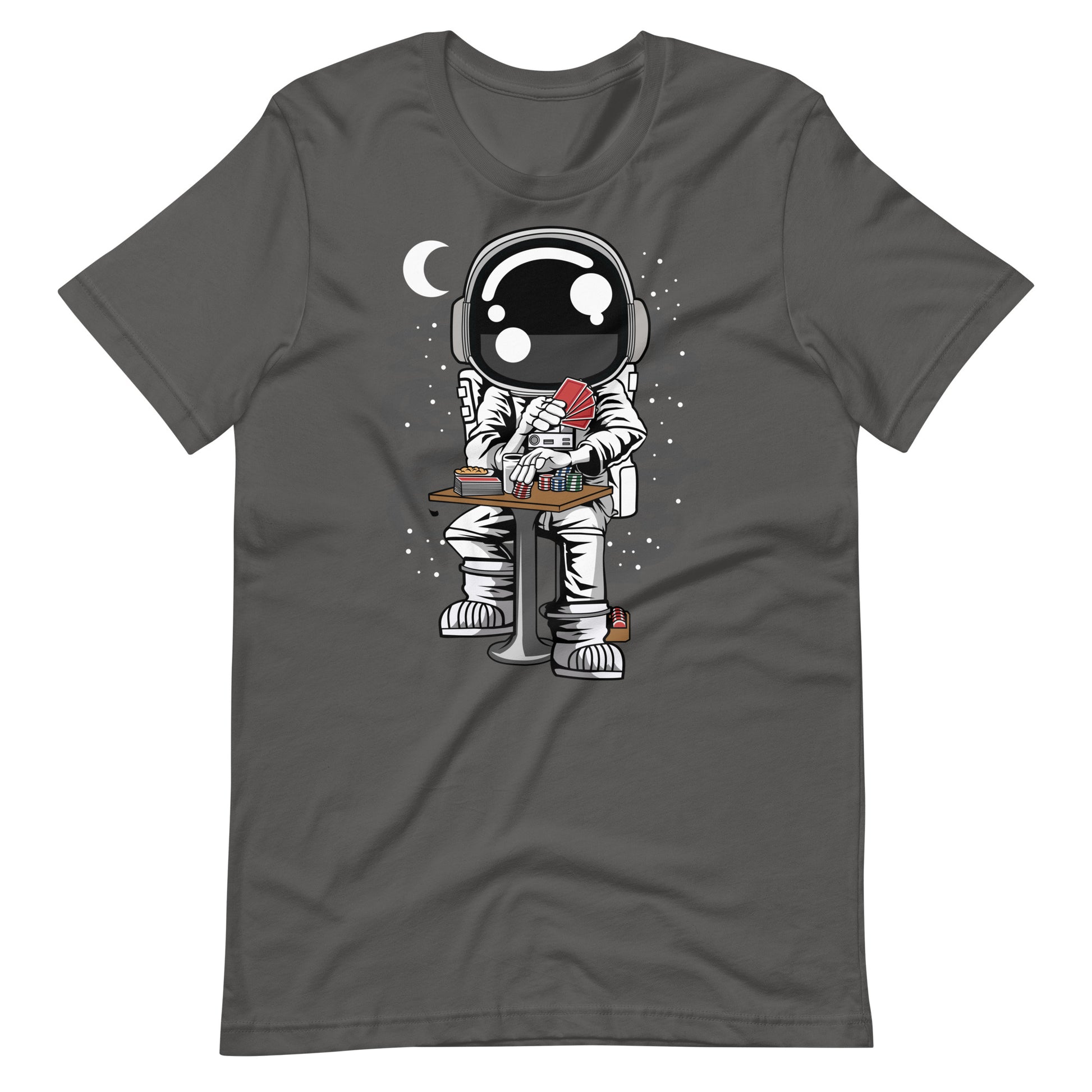 Astronaut Gambler - Men's t-shirt - Asphalt Front