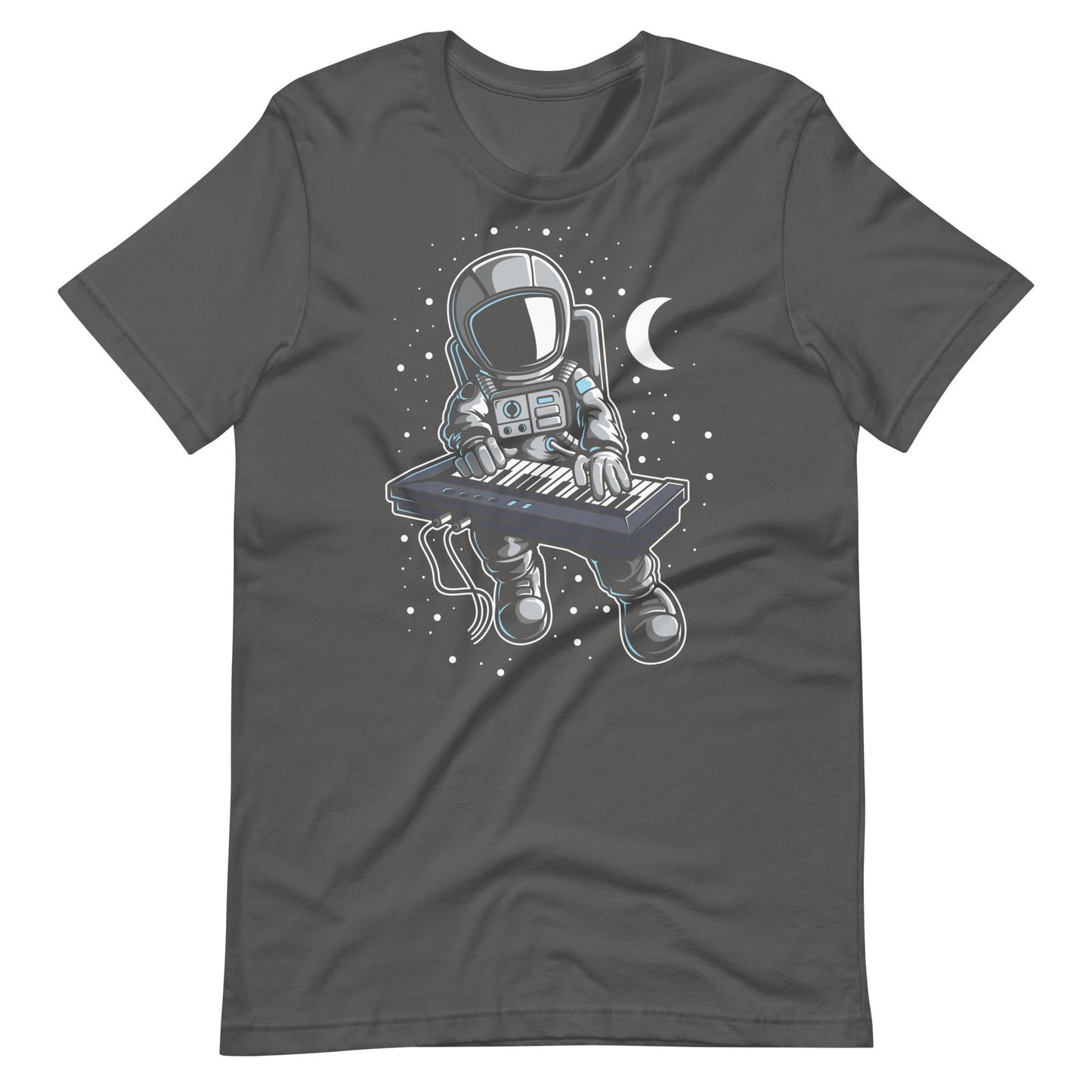 Astronaut Keyboard - Men's t-shirt - Asphalt Front