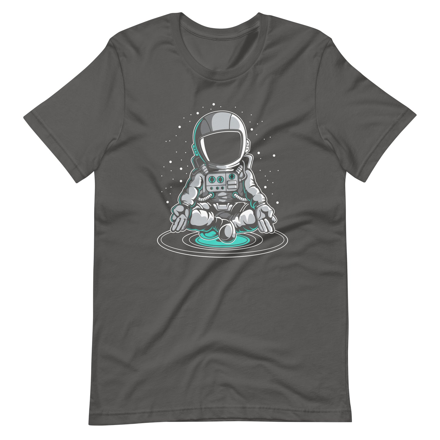 Astronaut Meditation - Men's t-shirt - Asphalt Front