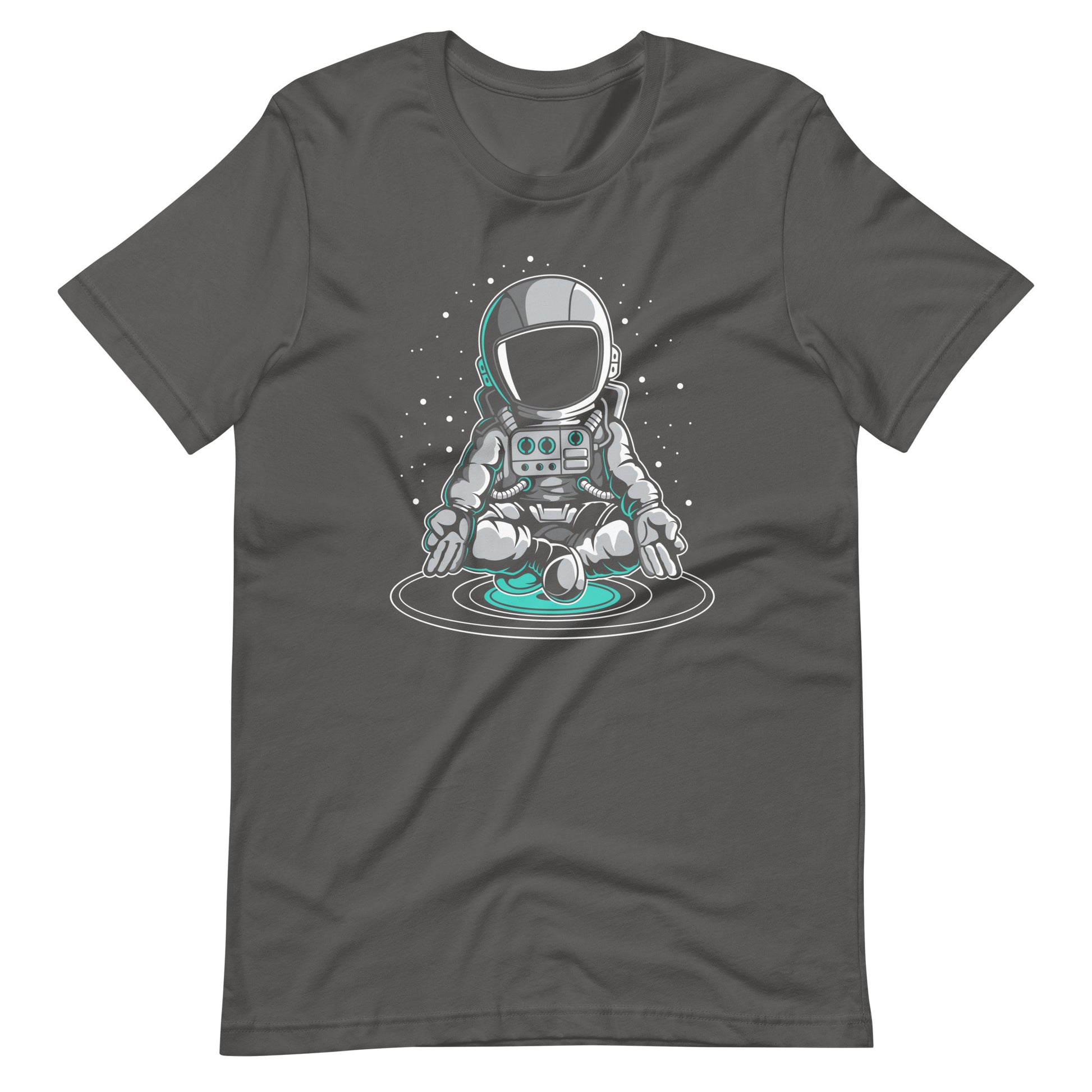 Astronaut Meditation - Men's t-shirt - Asphalt Front