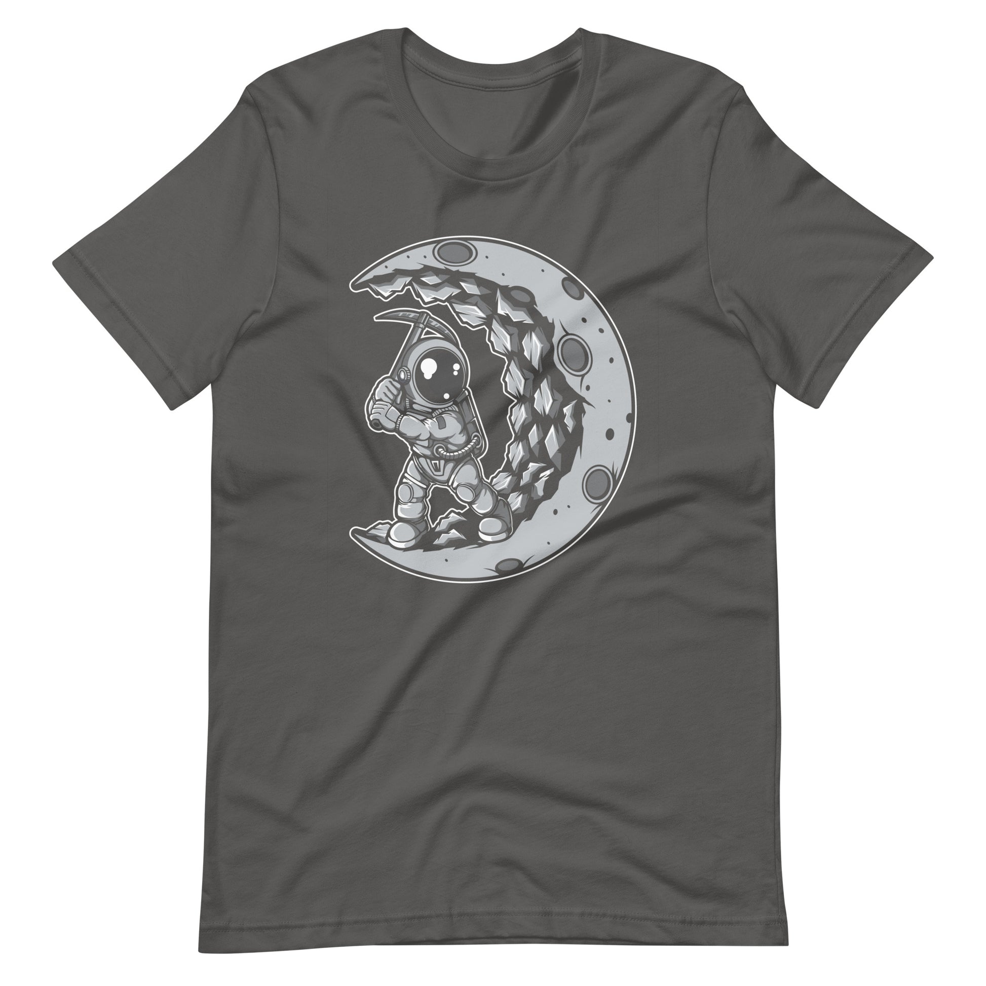 Astronaut Moon Digger - Men's t-shirt - Asphalt Front