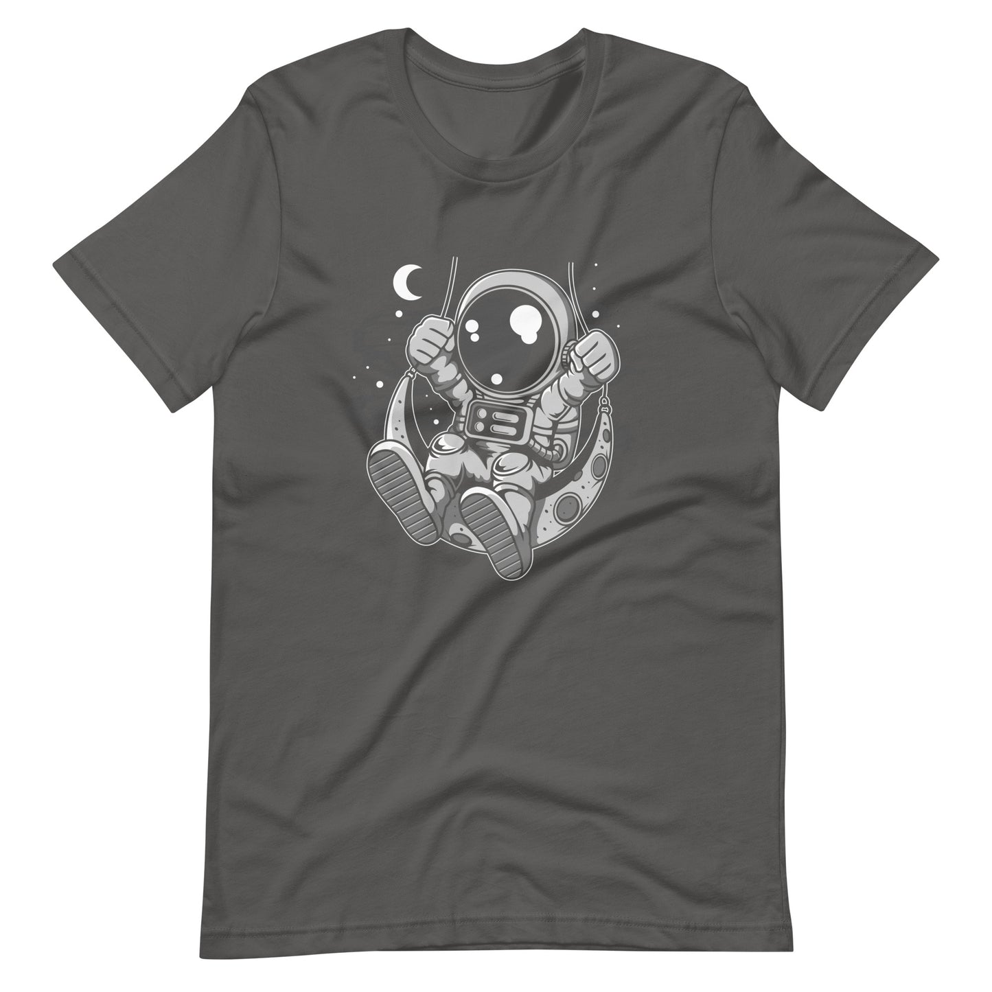 Astronaut Moon Swinger - Men's t-shirt - Asphalt Front