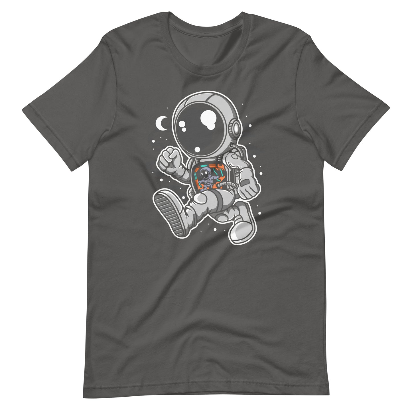 Astronaut Robotic Machine - Men's t-shirt - Asphalt Front