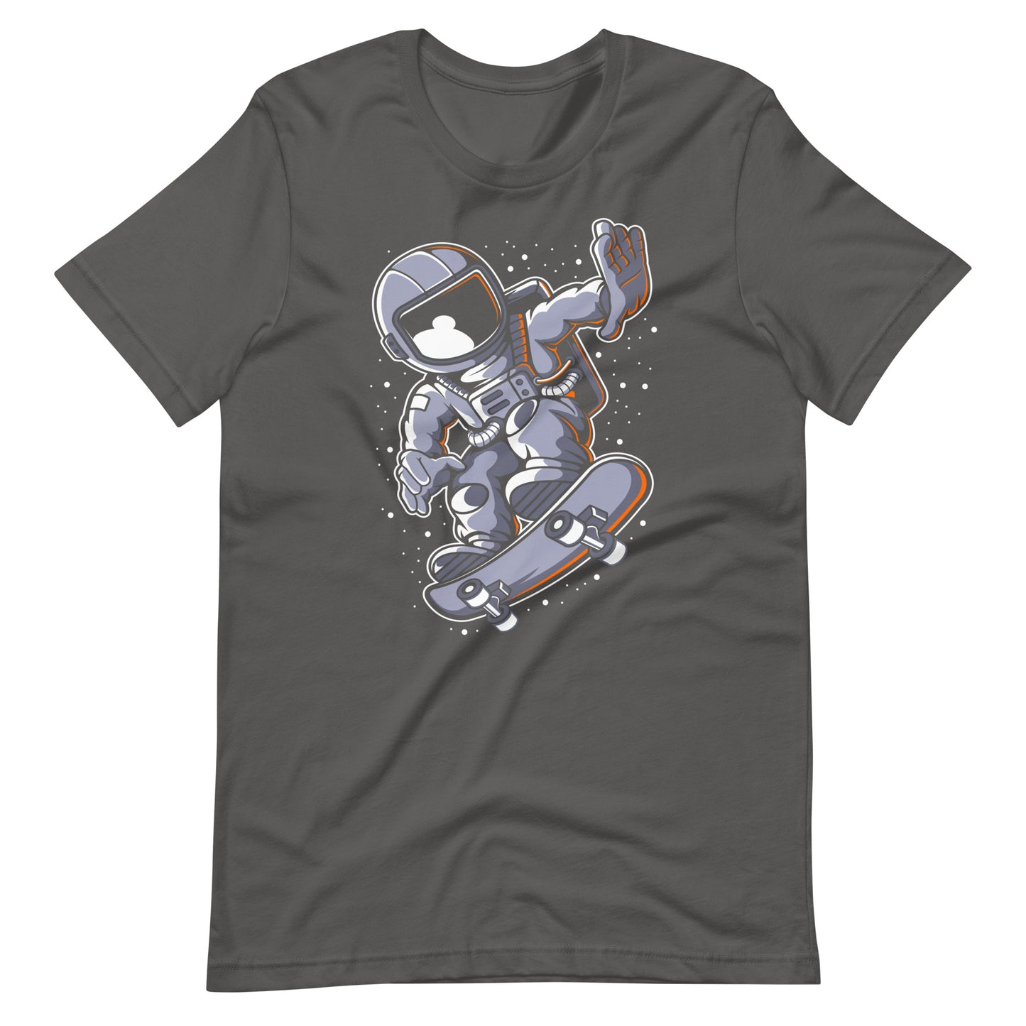 Astronaut Skateboard - Men's t-shirt - Asphalt Front