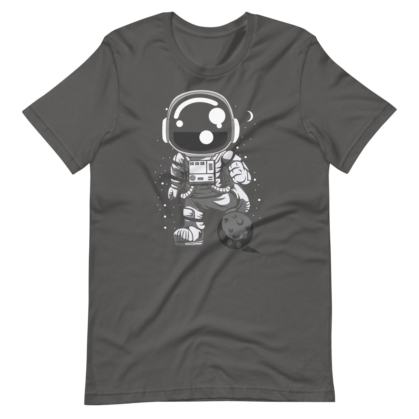 Astronaut Soccer - Men's t-shirt - Asphalt Front