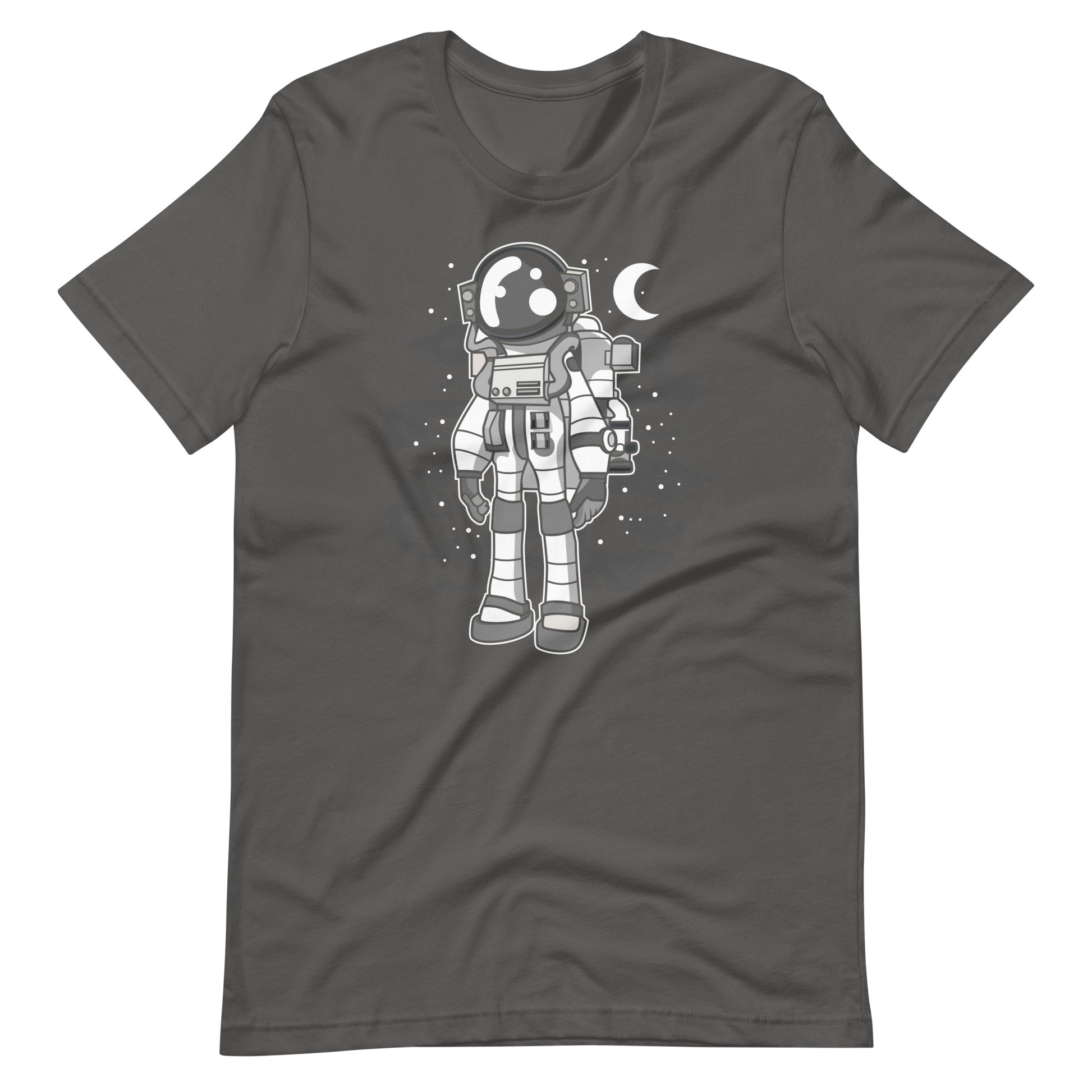 Astronaut Stand - Men's t-shirt - Asphalt Front