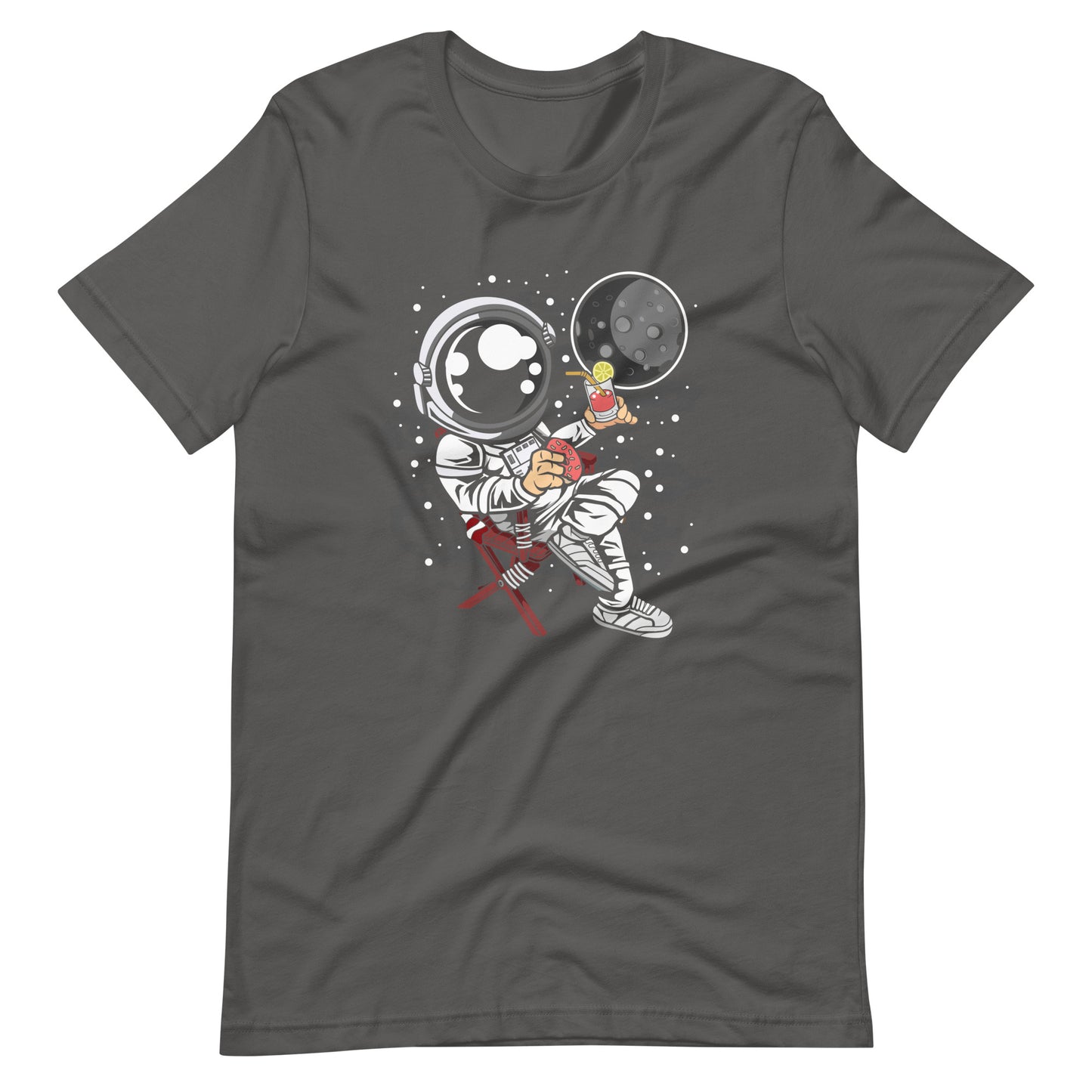 Astronaut Vacation - Men's t-shirt - Asphalt Front