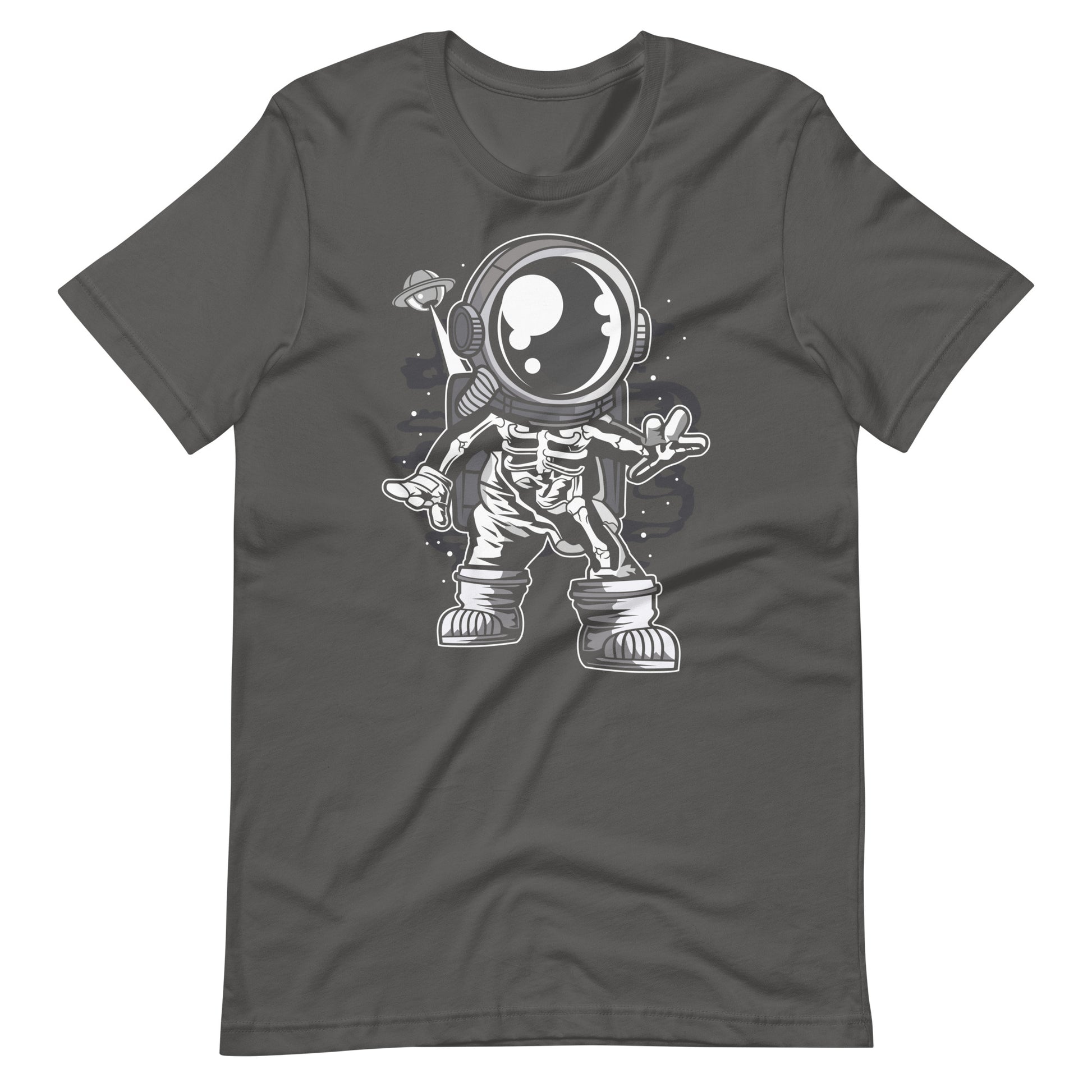 Astronaut Space Skeleton - Men's t-shirt - Asphalt Front