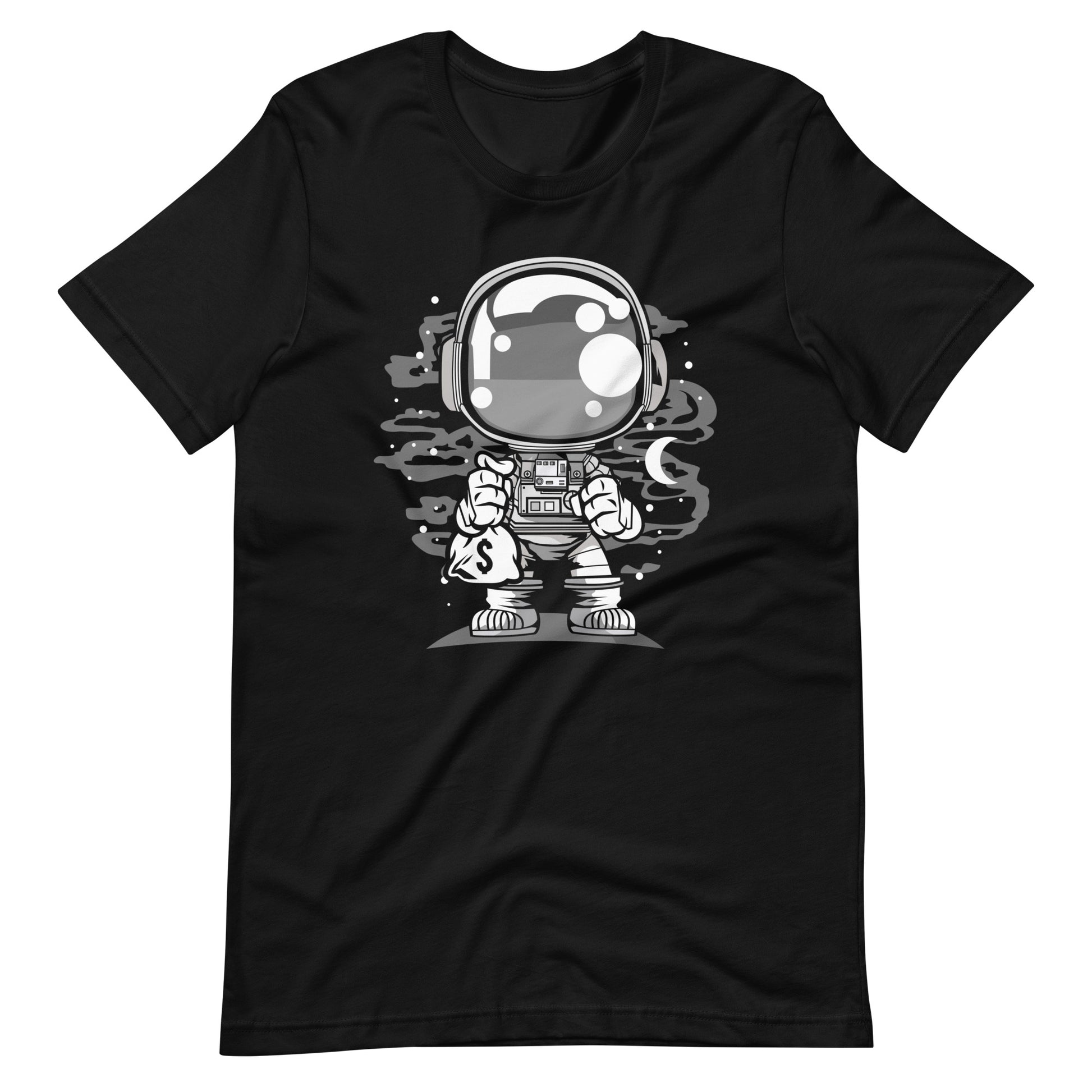 Astronaut Chibi - Men's t-shirt - Black Front