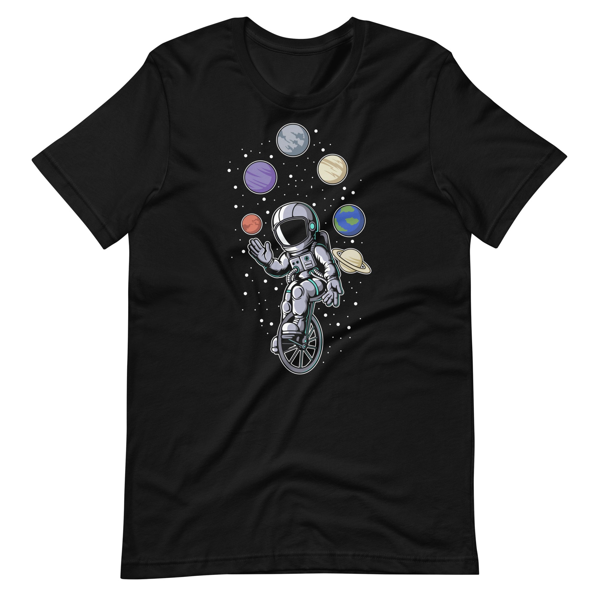 Astronaut Circus - Men's t-shirt - Black Front