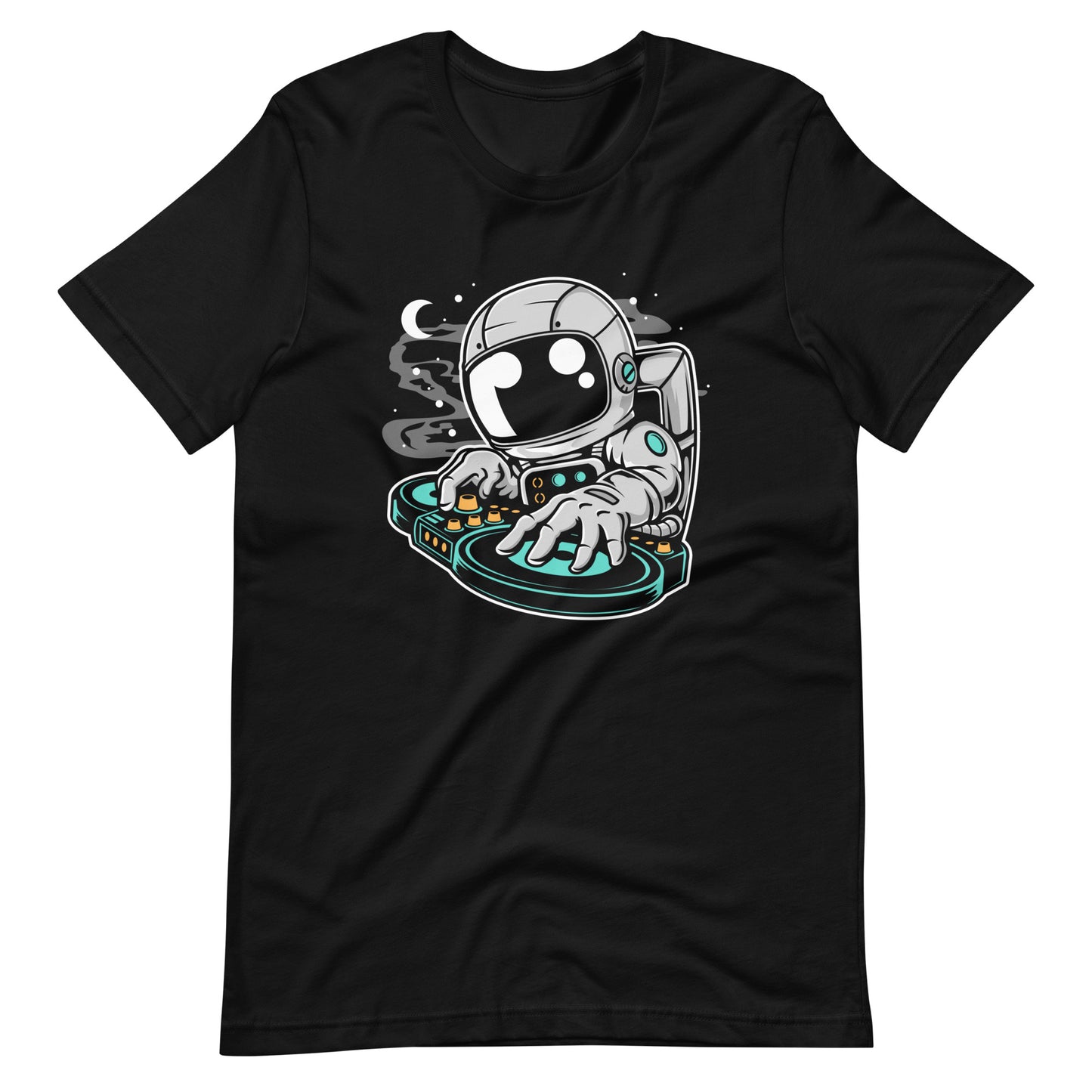 Astronaut DJ - Men's t-shirt - Black Front