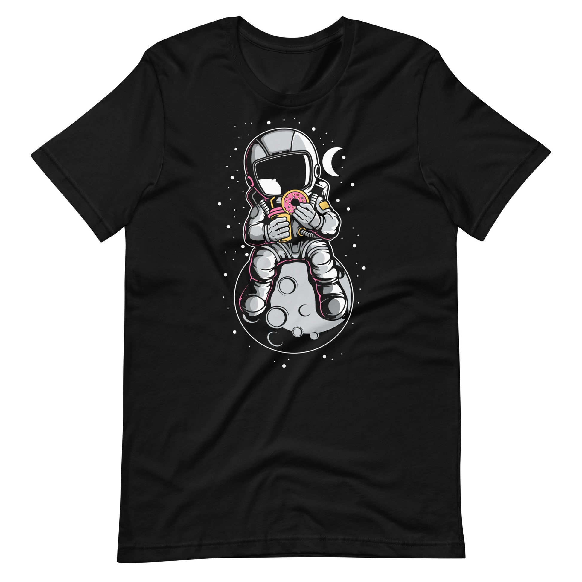 Astronaut Donuts - Men's t-shirt - Black Front