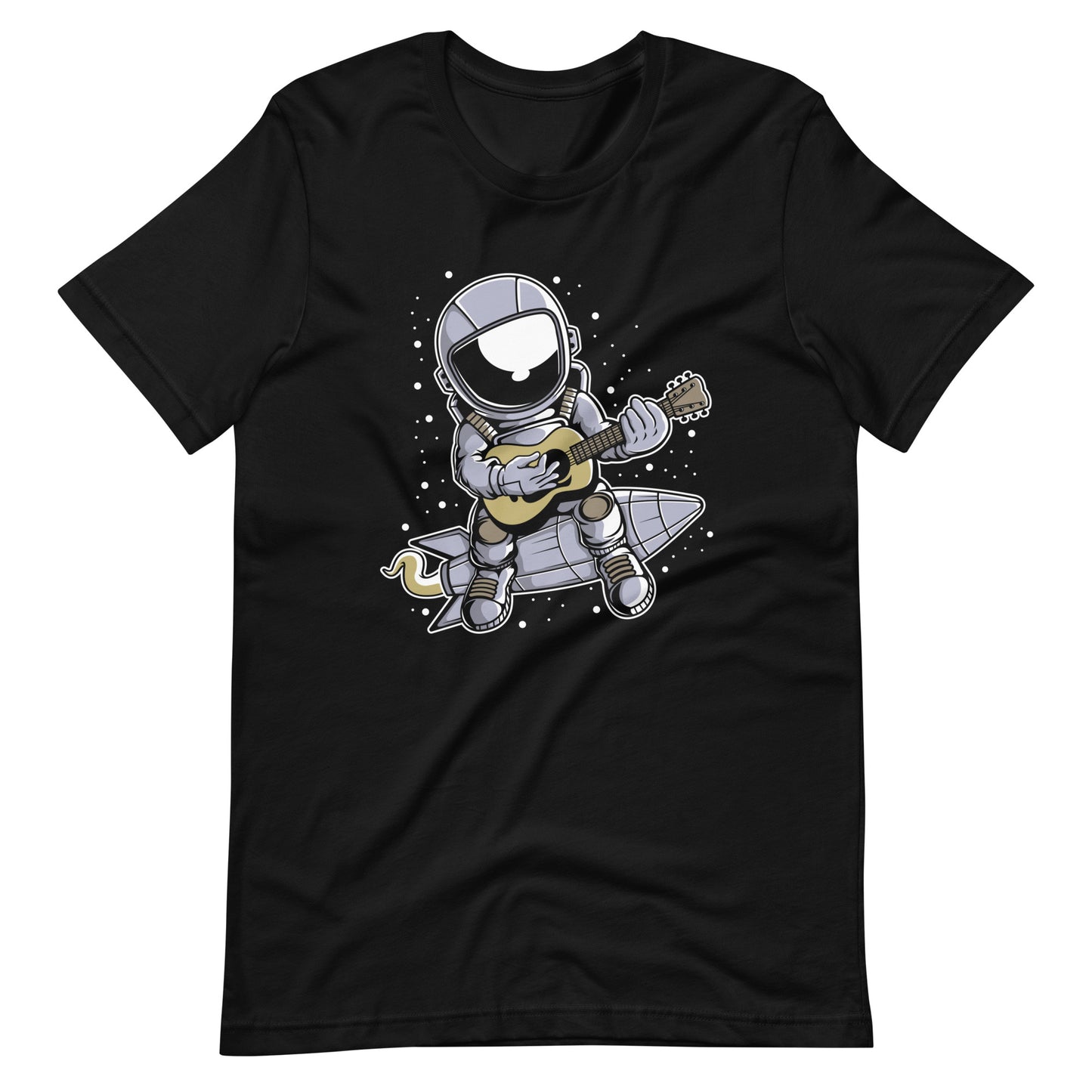 Astronaut Guitar - Men's t-shirt - Black Front