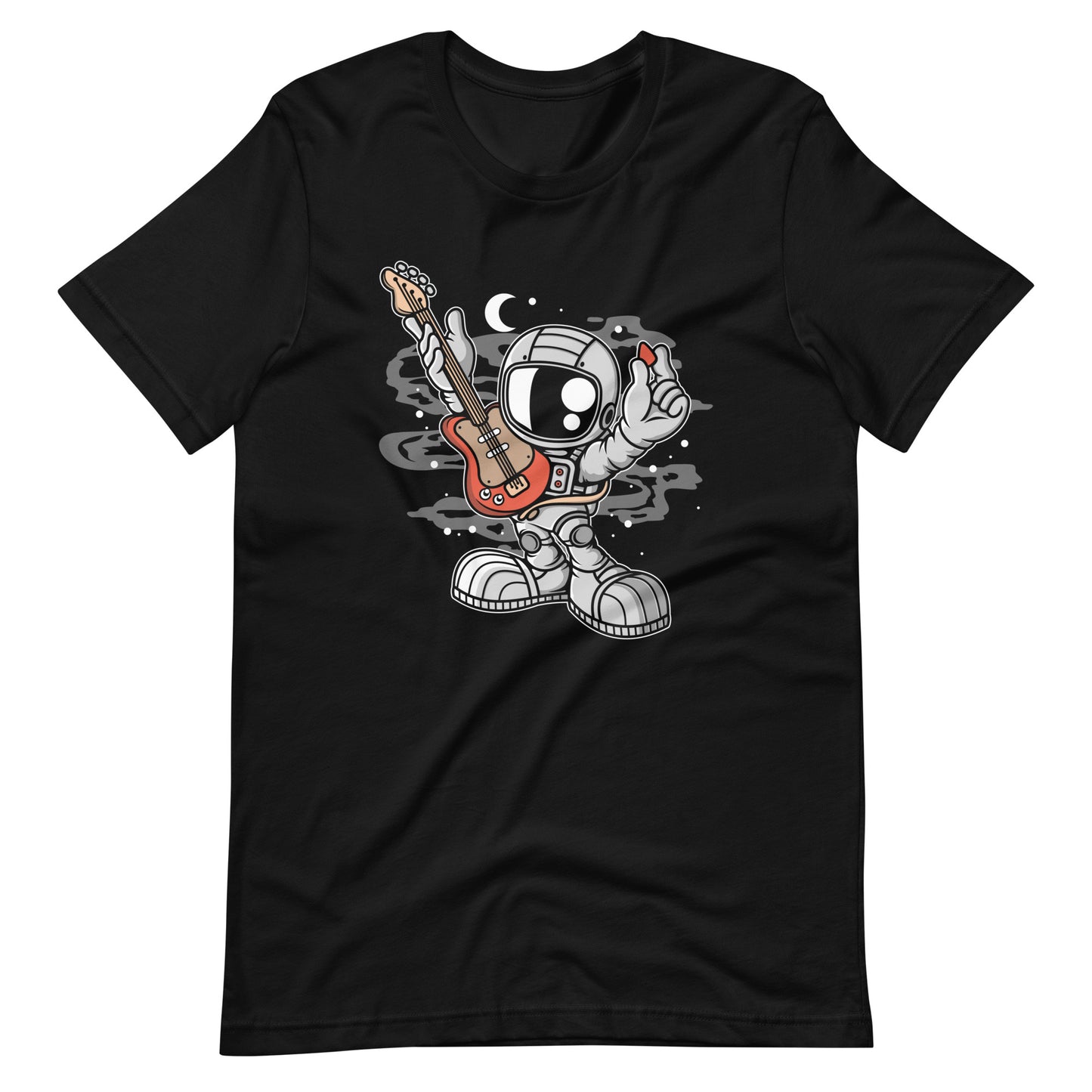 Astronaut Guitar 2 - Men's t-shirt - Black Front