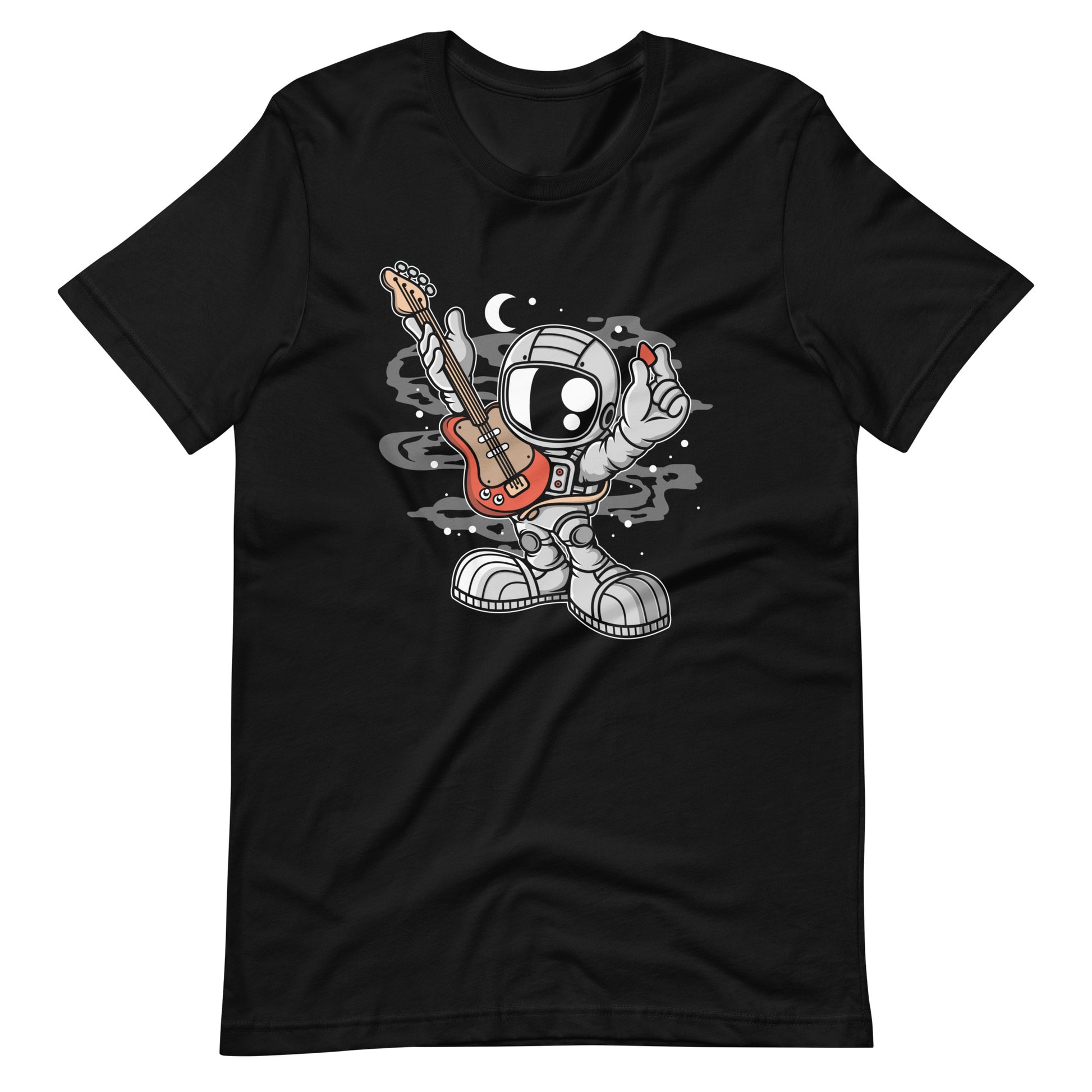 Astronaut Guitar 2 - Men's t-shirt - Black Front