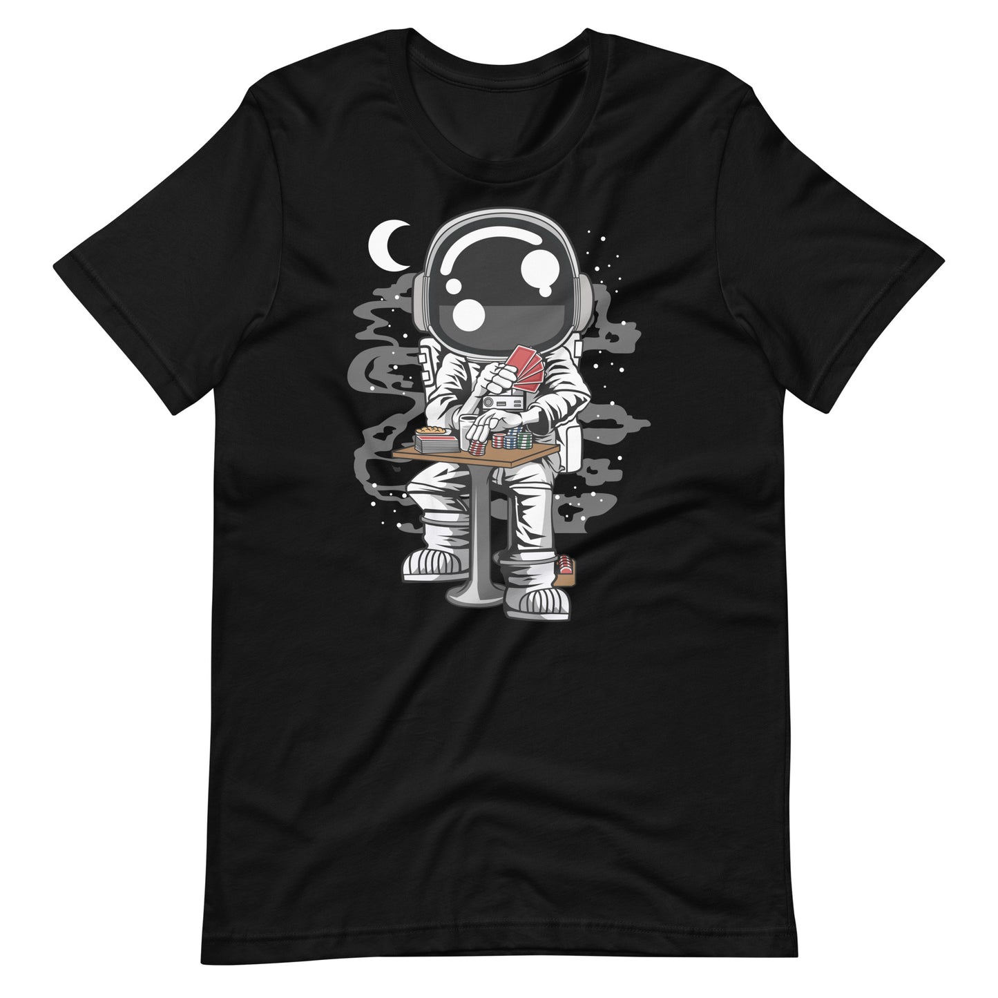 Astronaut Gambler - Men's t-shirt - Black Front