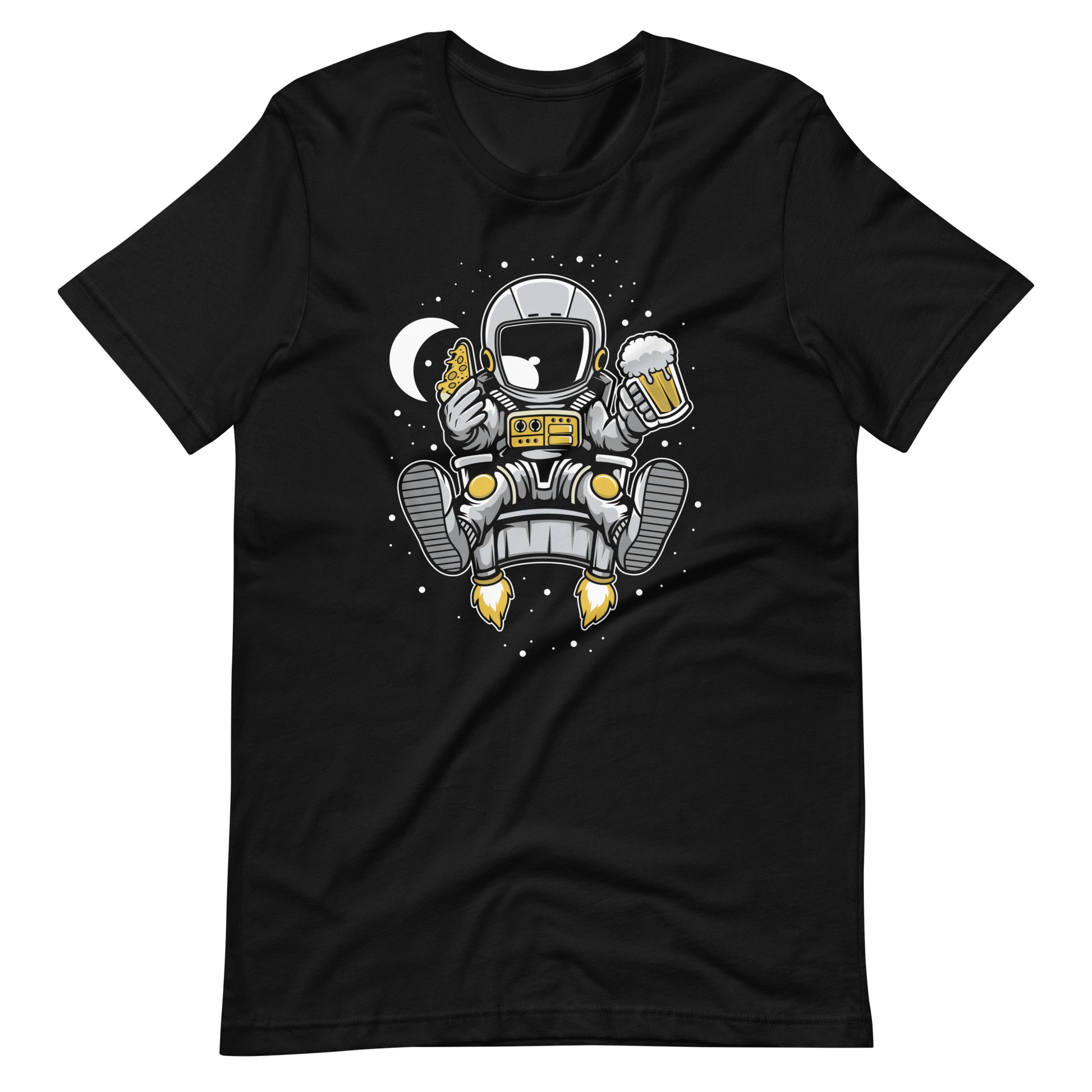 Astronaut Relax - Men's t-shirt - Black Front