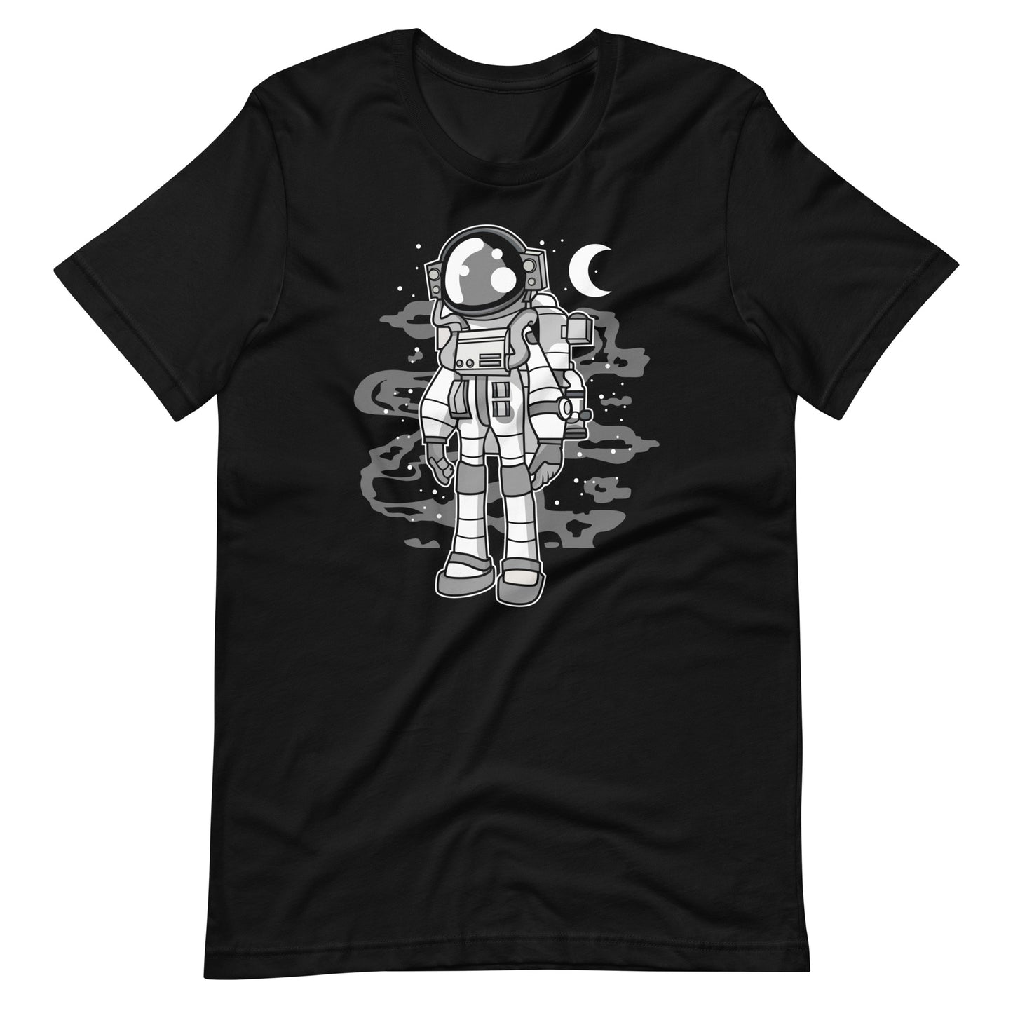 Astronaut Stand - Men's t-shirt - Black Front