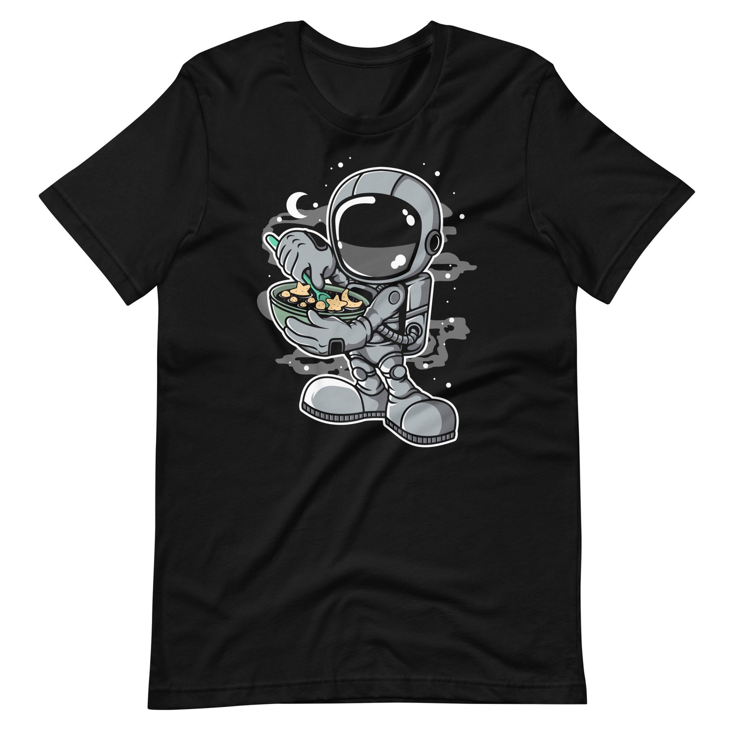 Astronaut Star Flakes - Men's t-shirt - Black Front