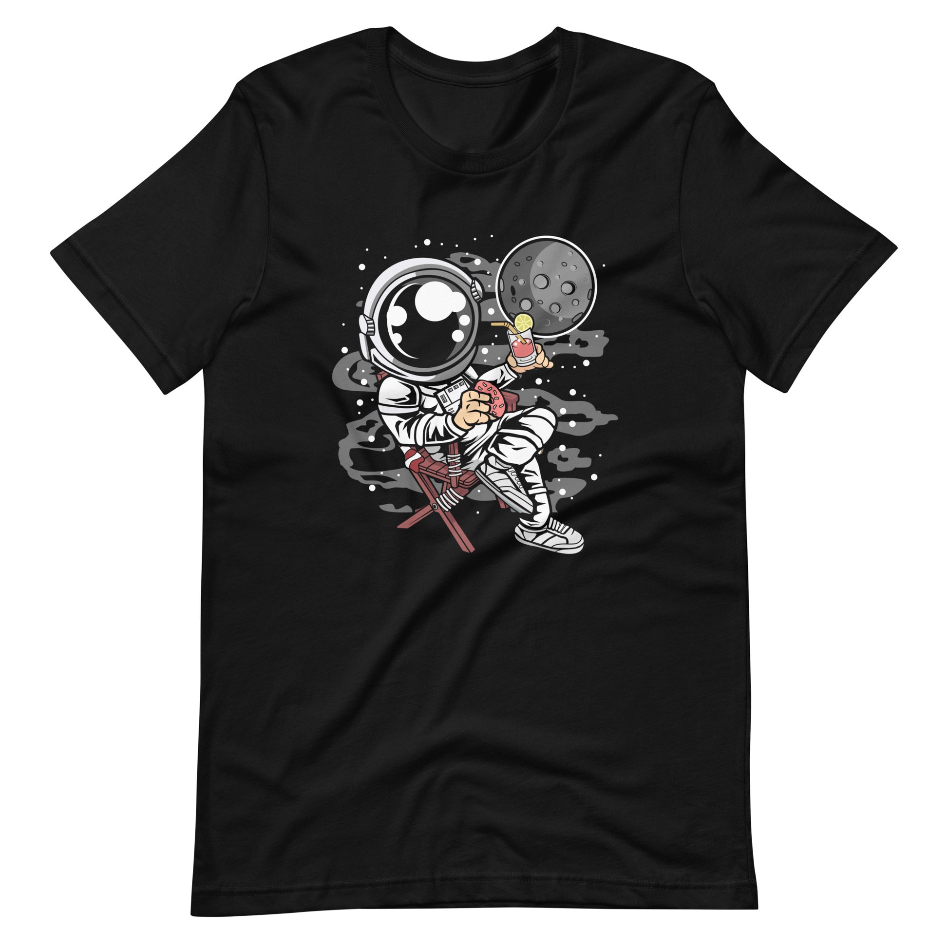 Astronaut Vacation - Men's t-shirt -Black Front