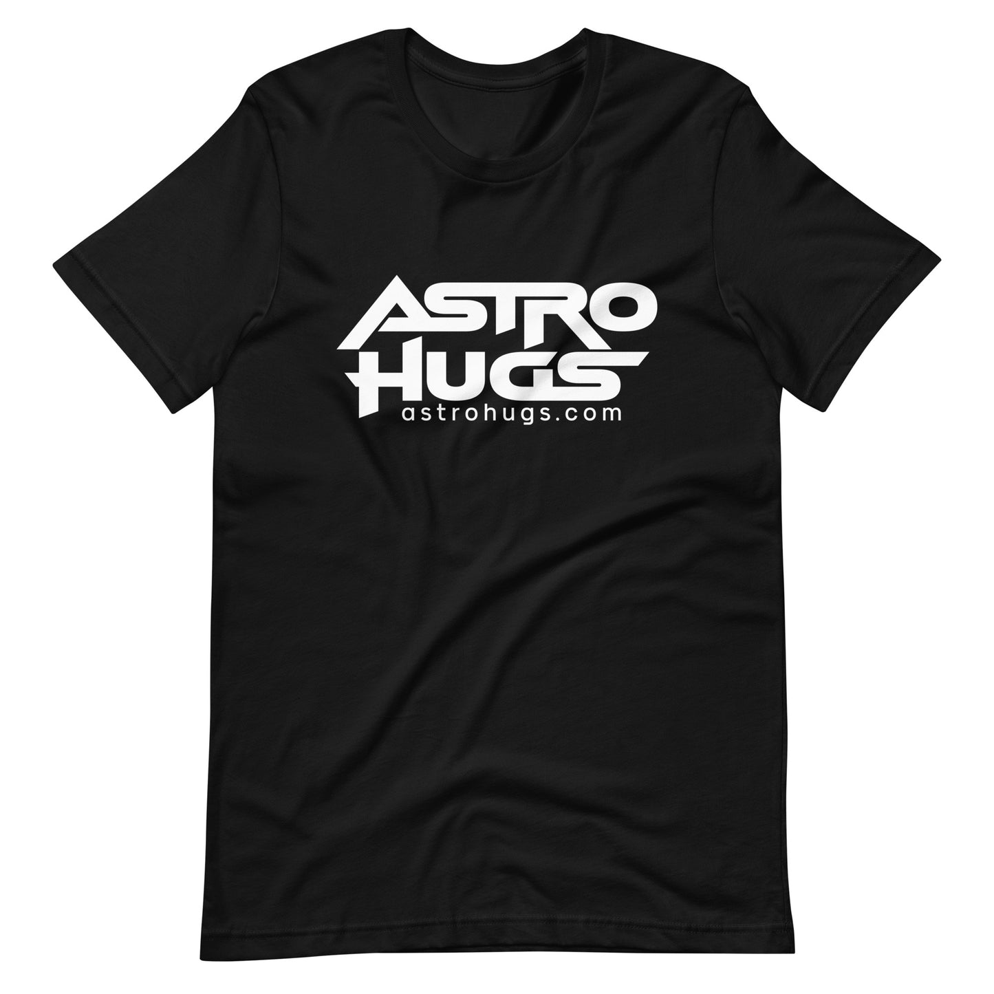 Astro Hugs White Logo - Men's t-shirt - Black Front White Logo