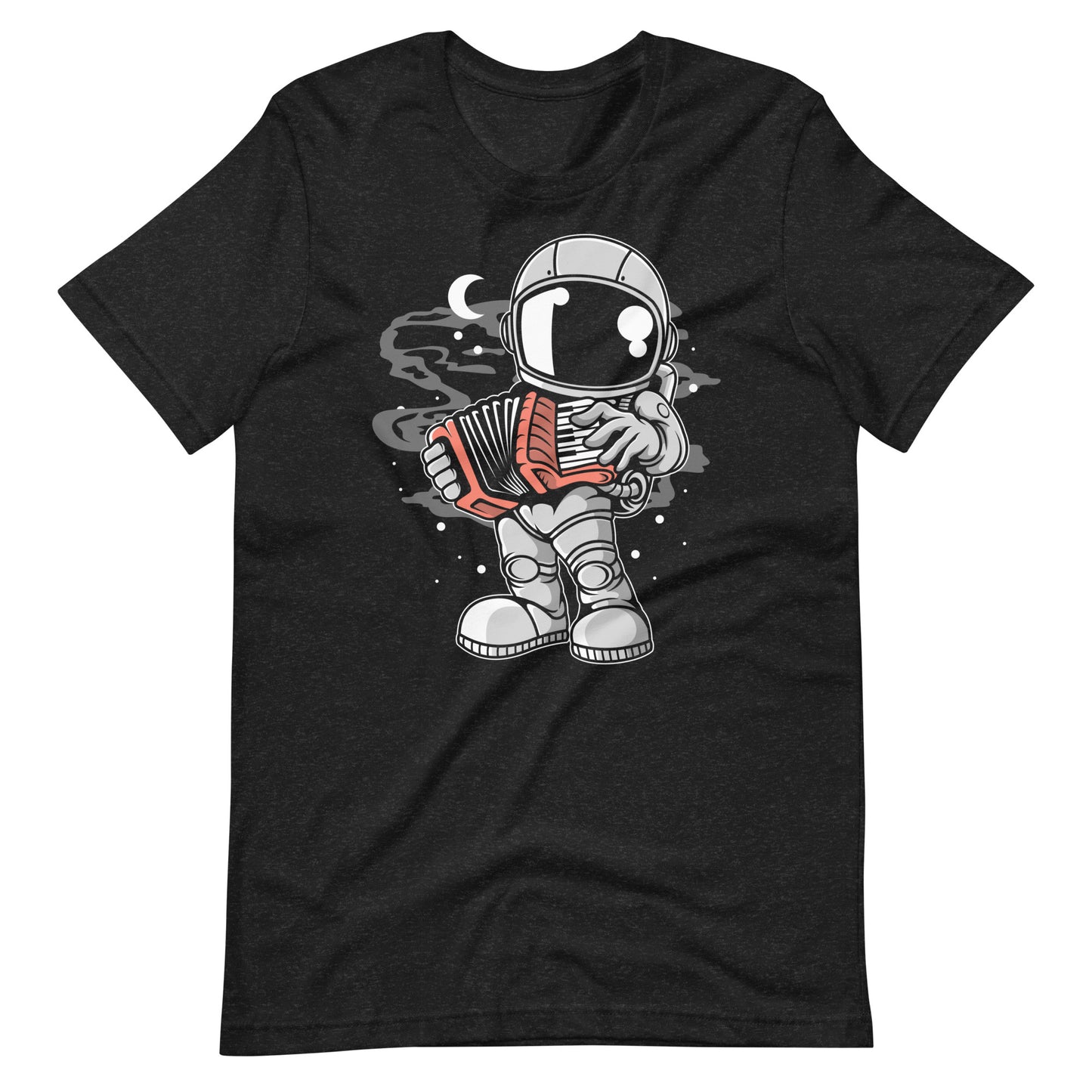 Astronaut Accordion - Men's t-shirt - Black Heather Front