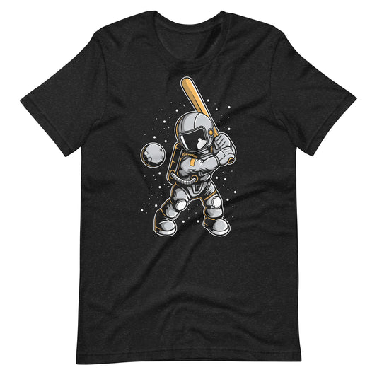 Astronaut Baseball - Men's t-shirt - Black Heather Front