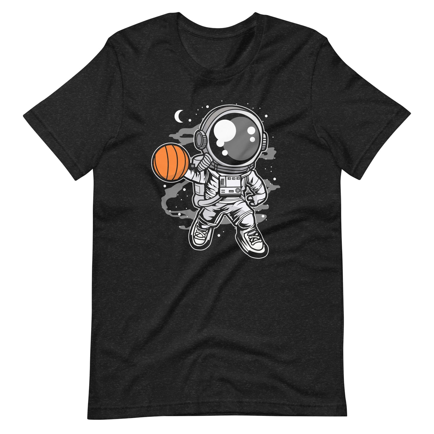 Astronaut Basketball - Men's t-shirt - Black Heather Front