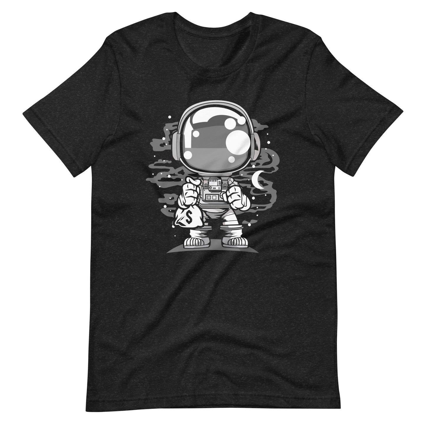 Astronaut Chibi - Men's t-shirt - Black Heather Front