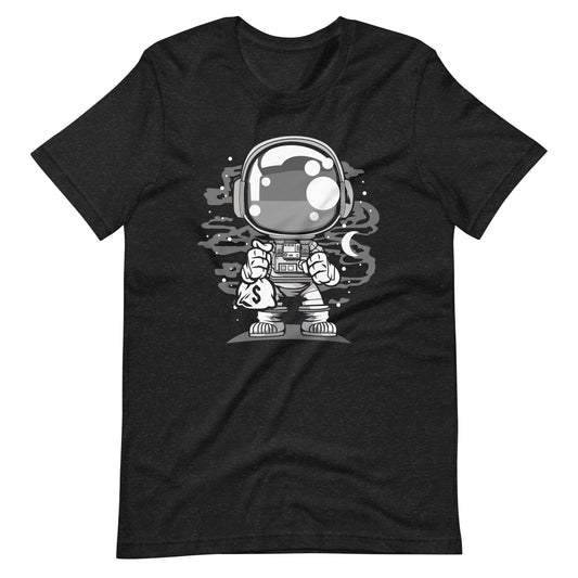 Astronaut Chibi - Men's t-shirt - Black Heather Front