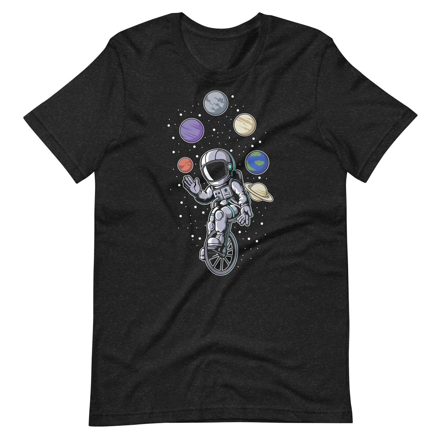 Astronaut Circus - Men's t-shirt - Black Heather Front