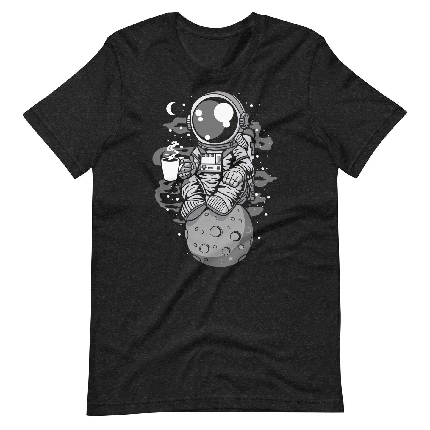 Astronaut Coffee - Men's t-shirt - Black Heather Front