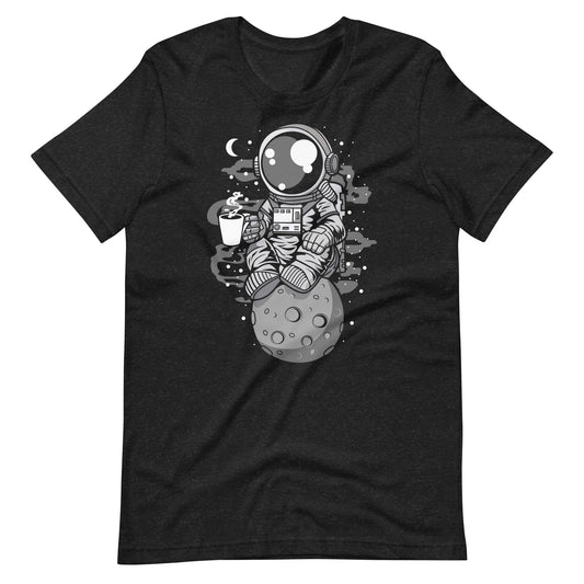 Astronaut Coffee - Men's t-shirt - Black Heather Front