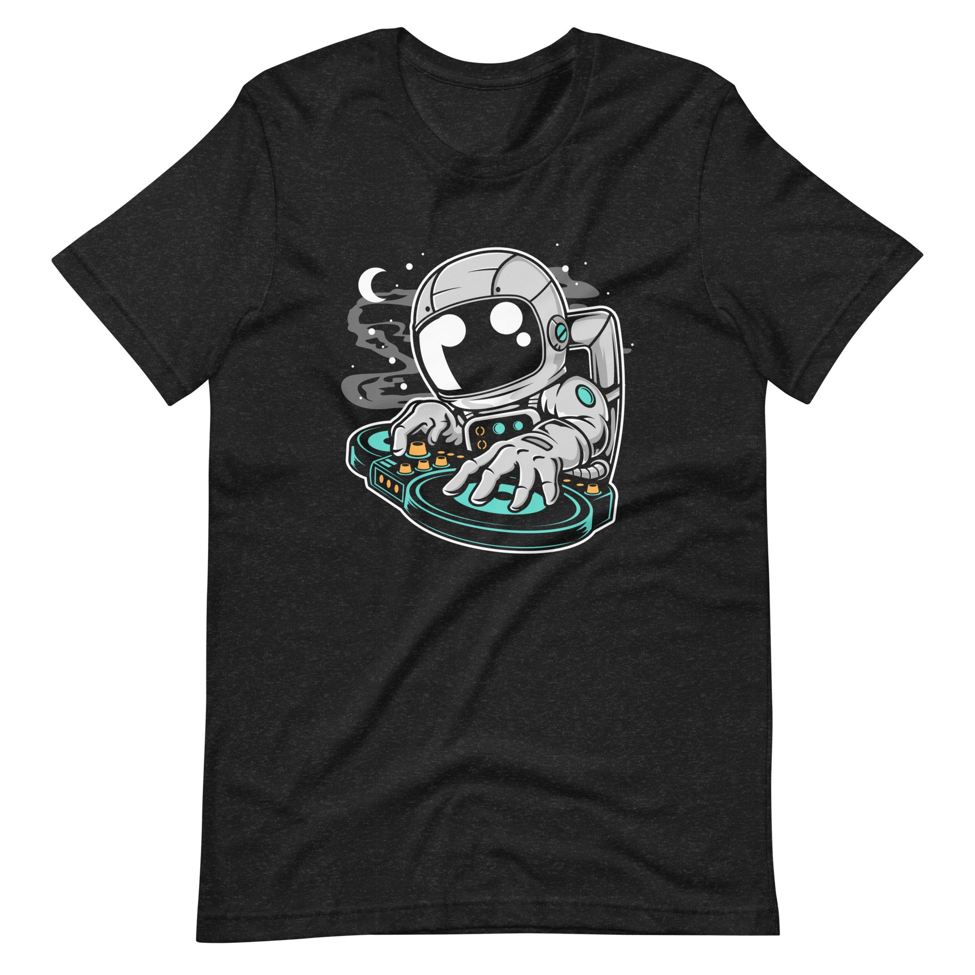 Astronaut DJ - Men's t-shirt - Black Heather Front