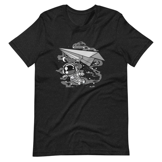 Astronaut Flying - Men's t-shirt - Black Heather Front