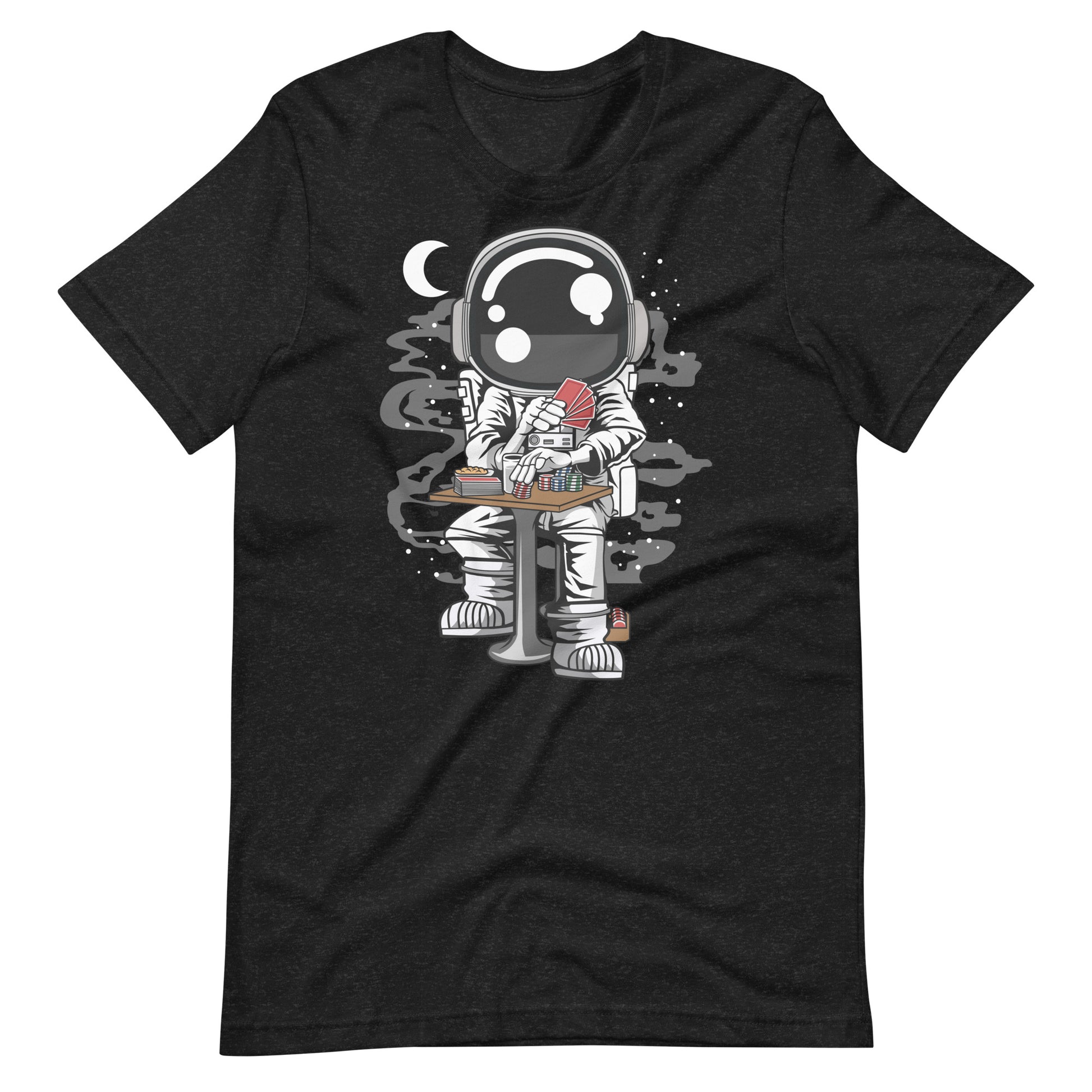 Astronaut Gambler - Men's t-shirt - Black Heather Front 