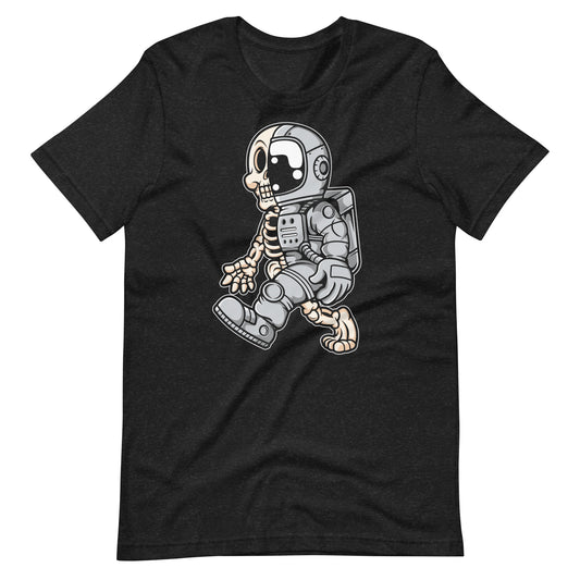 Astronaut Half Skull - Men's t-shirt - Black Heather Front