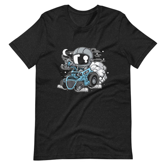 Astronaut Hotrod - Men's t-shirt - Black Heather Front