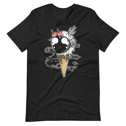 Astronaut Ice Cream 2 - Men's t-shirt - Black Heather Front