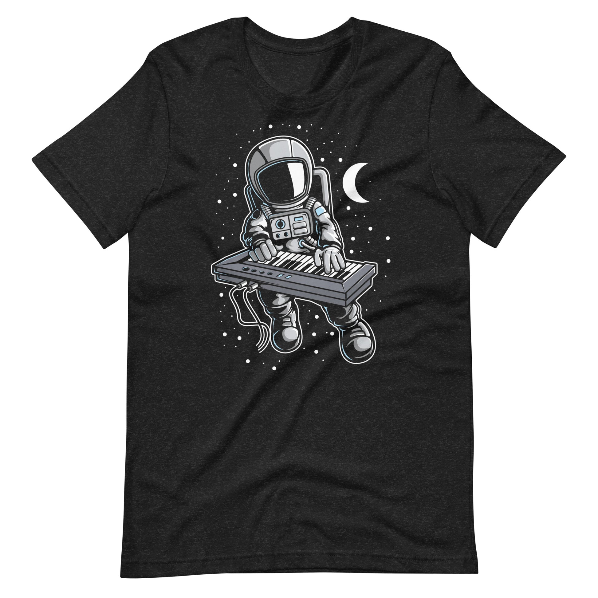 Astronaut Keyboard - Men's t-shirt - Black Heather Front