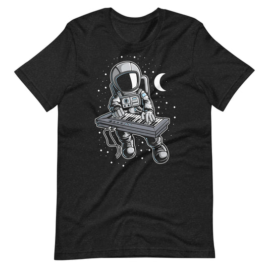 Astronaut Keyboard - Men's t-shirt - Black Heather Front